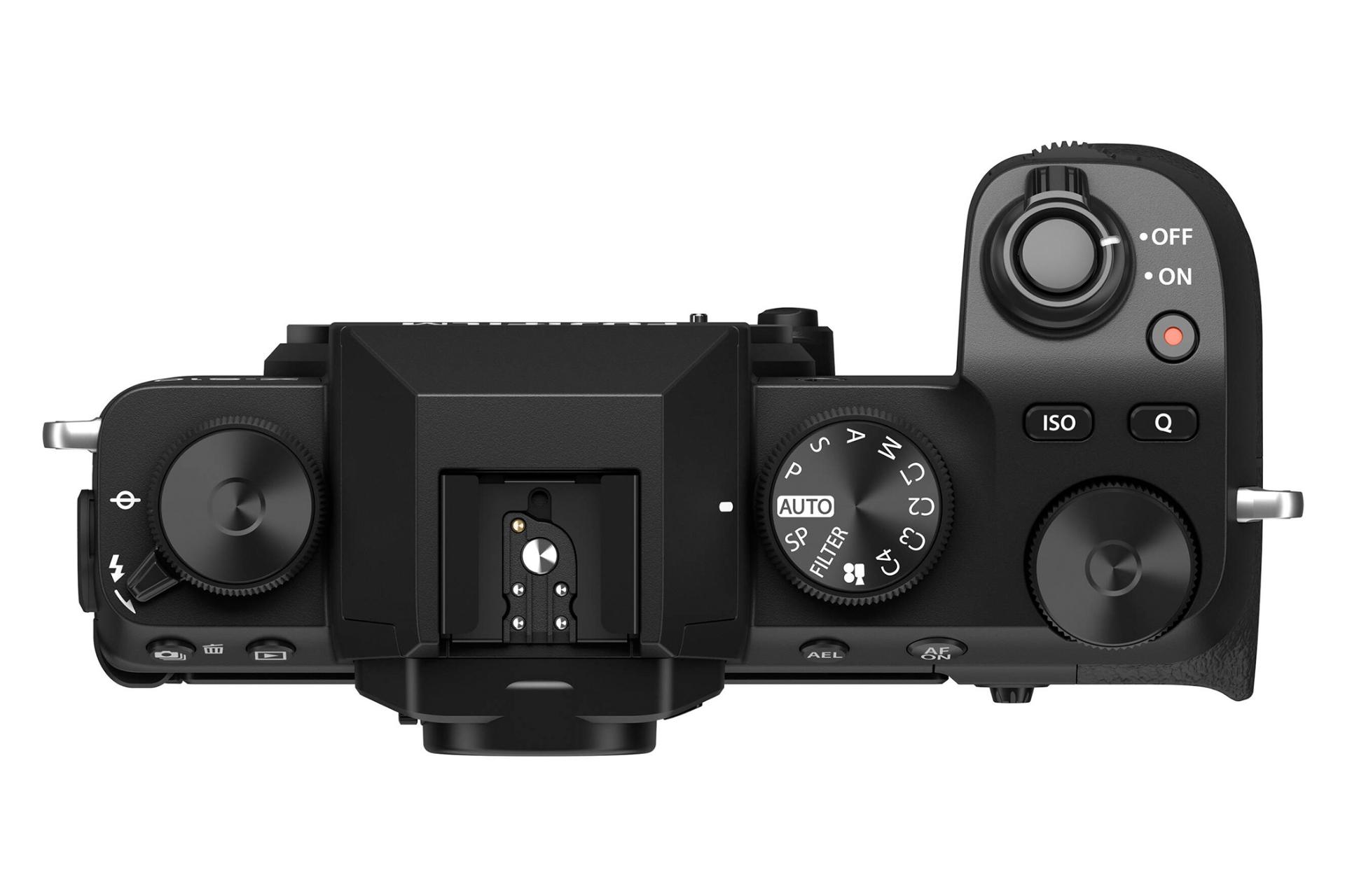 دوربین بدون آینه فوجی فیلم X-S10 از نمای بالا