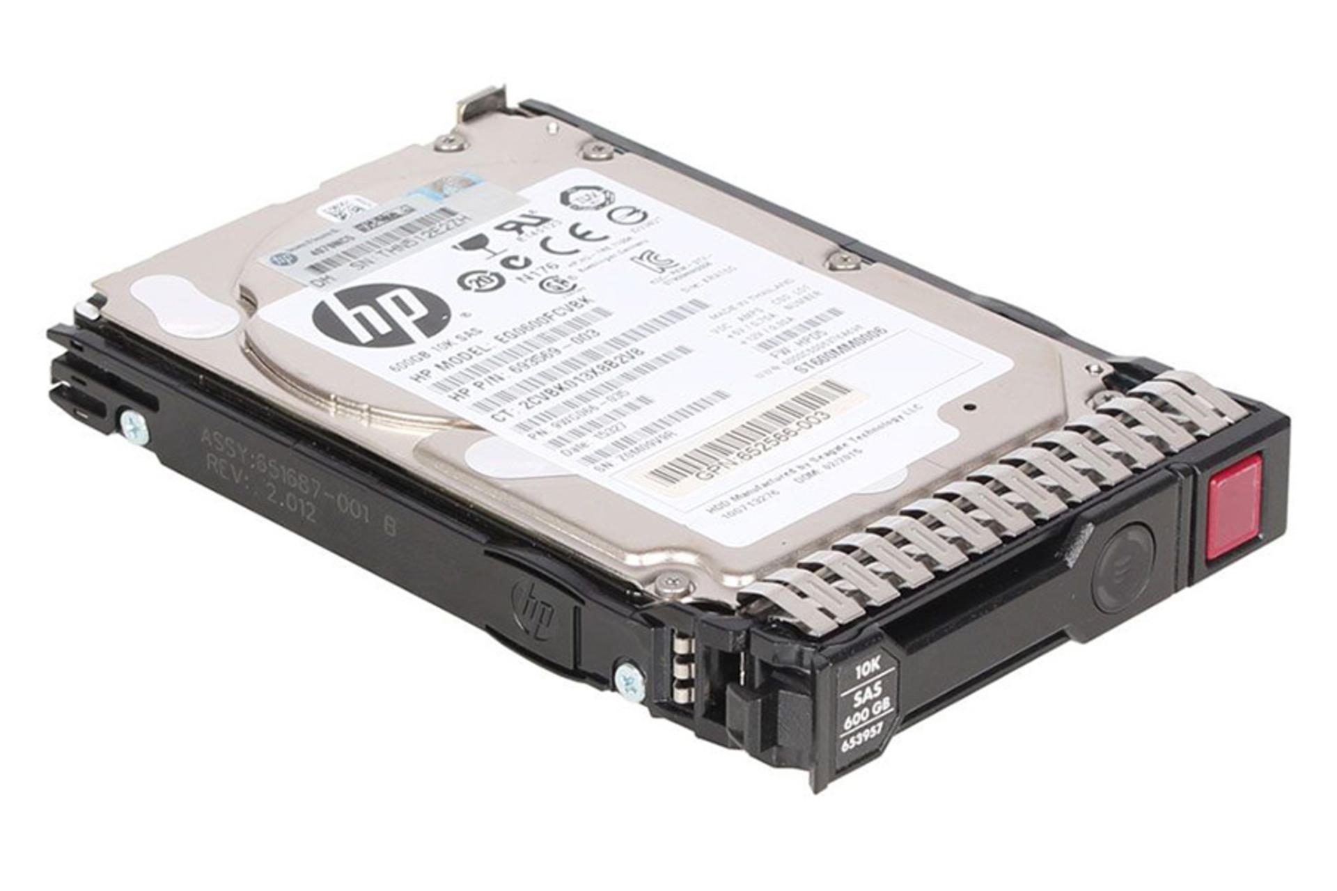 نمای نیمرخ چپ حافظه اچ پی G8 G9 با ظرفیت 600 گیگابایت