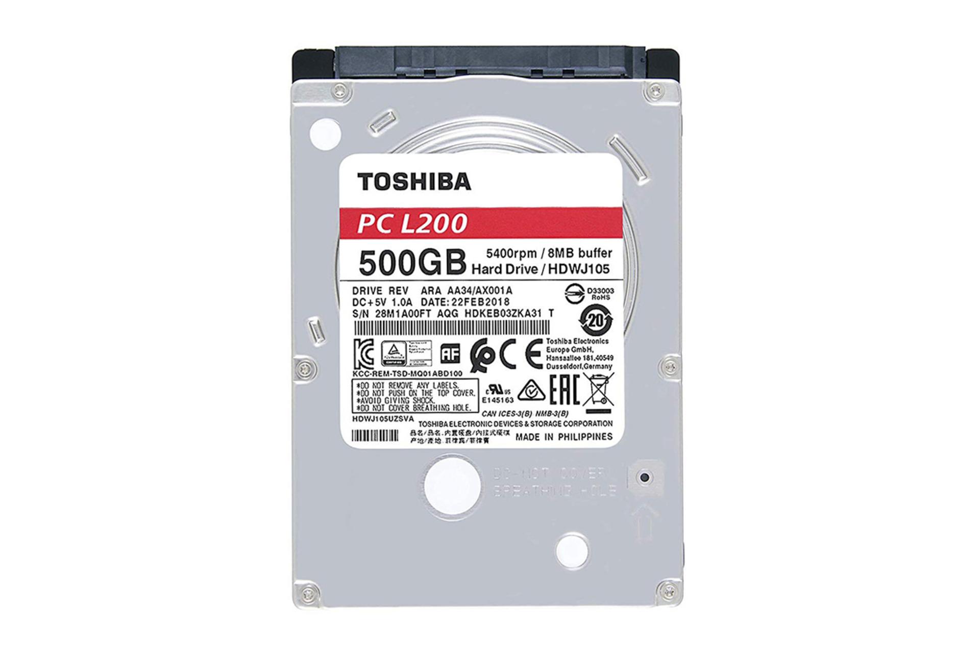 Toshiba L200 HDWK105UZSVA 500GB