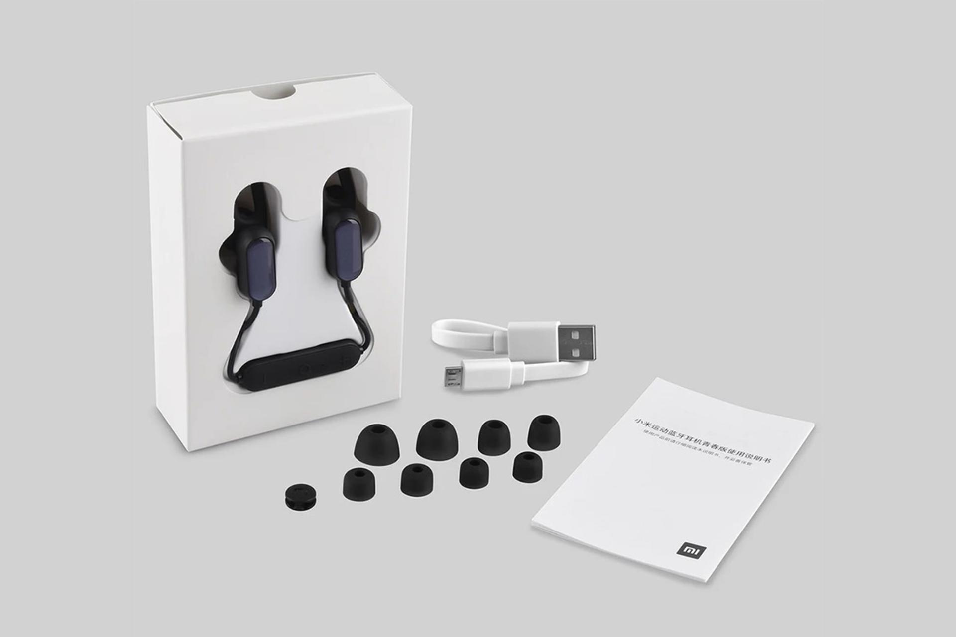 جعبه و بسته بندی هدفون شیائومی Xiaomi Mi Sports Youth Edition