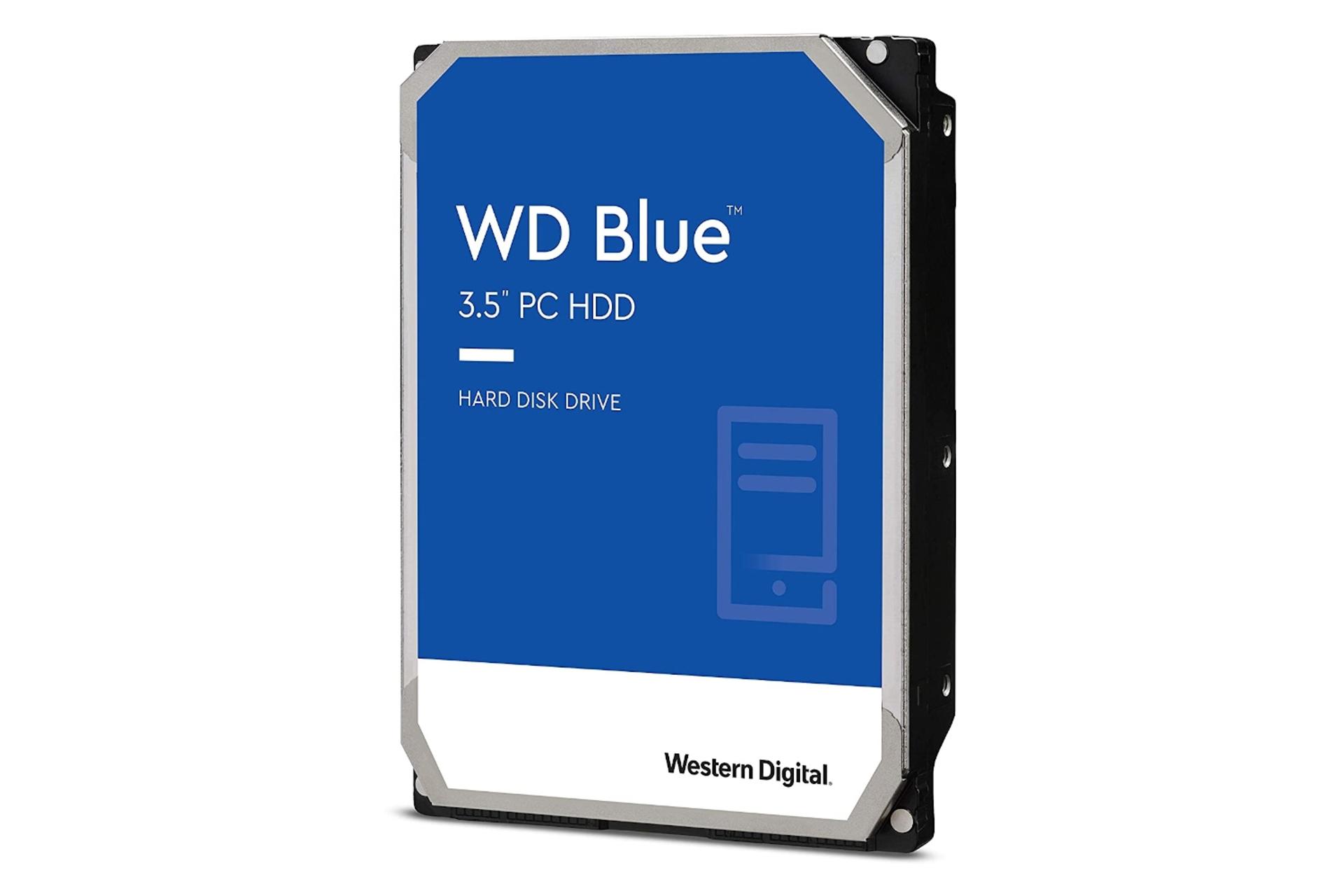 نمای روبرو هارد دیسک وسترن دیحیتال Western Digital Blue WD60EZAZ 3.5 Inch 6TB ظرفیت 6 ترابایت