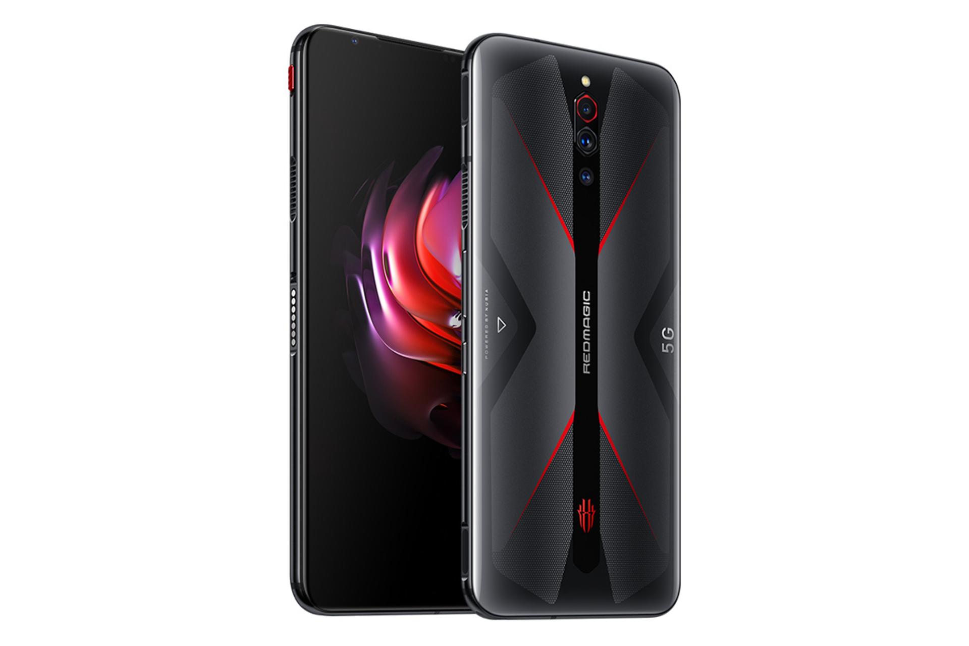 ZTE nubia RED Magic 5G Lite / نمای پشت و جلوی گوشی زد تی ای نوبیا مجیک رد 5G لایت رنگ مشکی