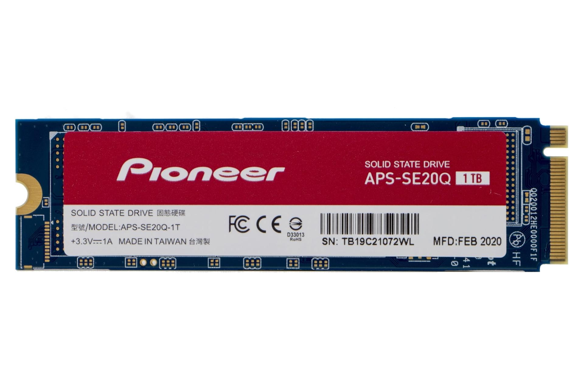 SSD پایونیر Pioneer APS-SE20Q NVMe M.2 1TB ظرفیت 1 ترابایت