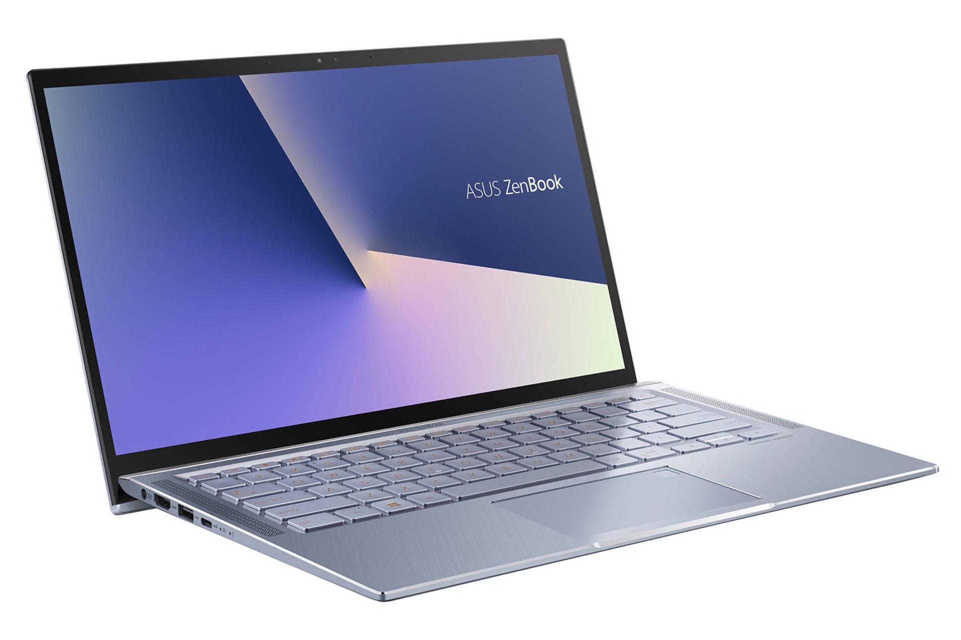 لپ‌تاپ ذن بوک 14 UX431FL ایسوس نمای بغل پورت ها صفحه کلید و صفحه نمایش / ASUS ZenBook 14 UX431FL 