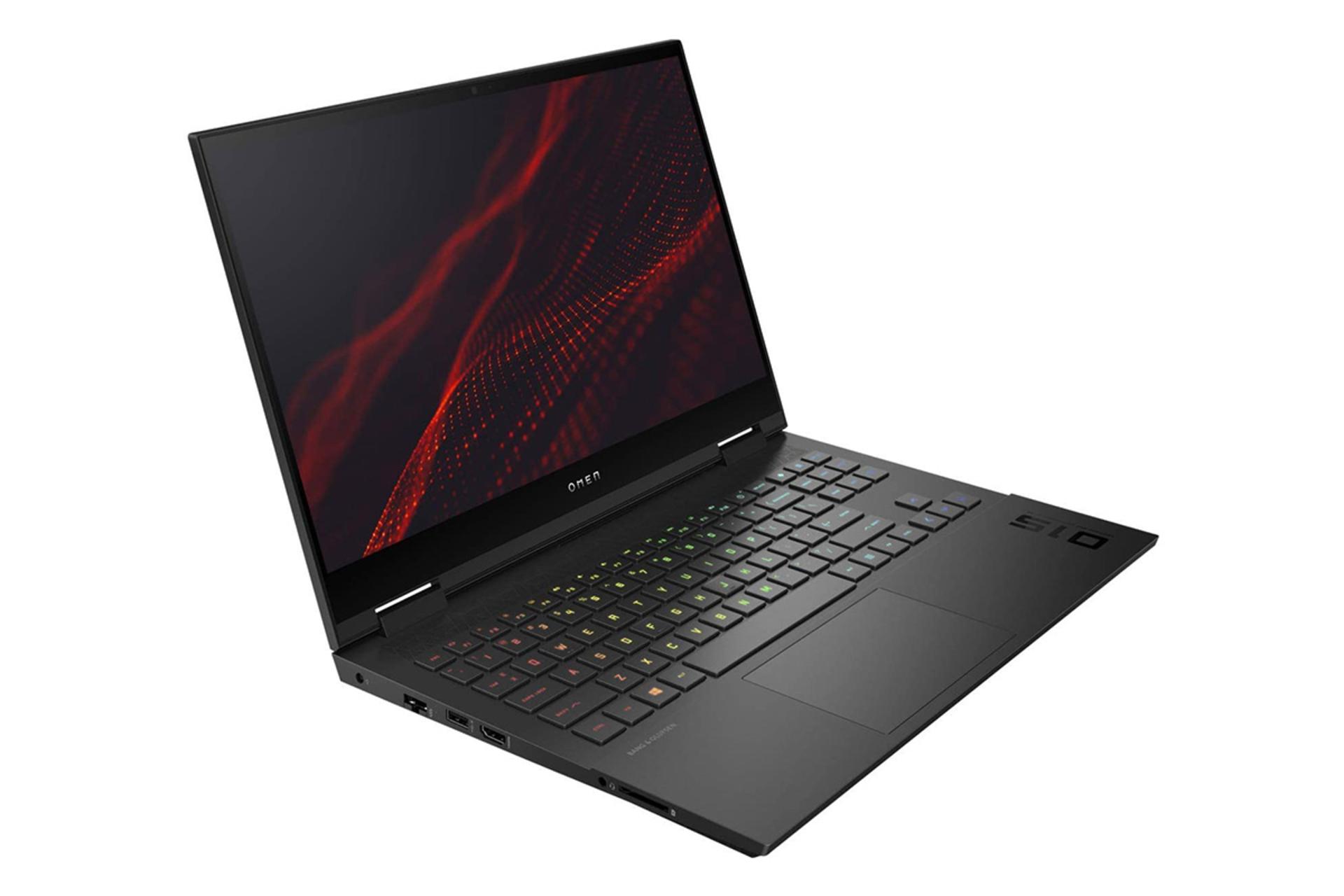 نمای نیمرخ چپ لپ تاپ اومن 15 en0013