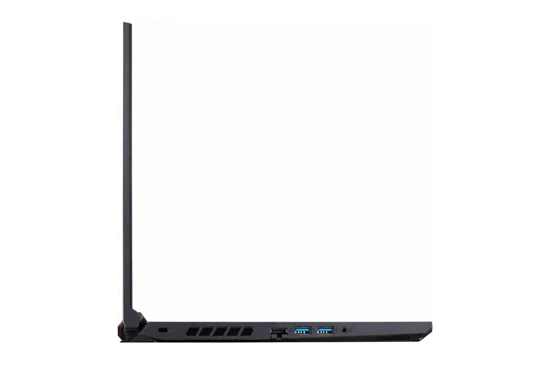 نمای کنار لپ تاپ نیترو 5 an515-55-75ev و نمایش پورت