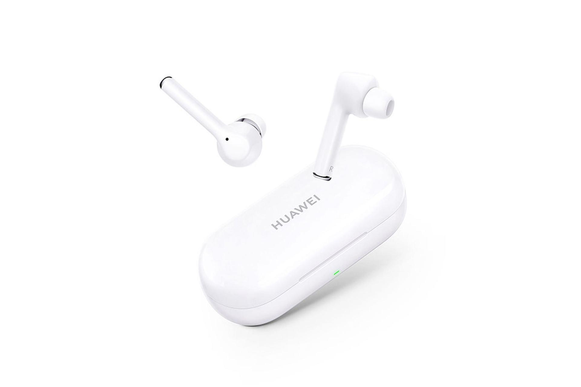 محفظه شارژ سفید هدفون هواوی Huawei FreeBuds 3i