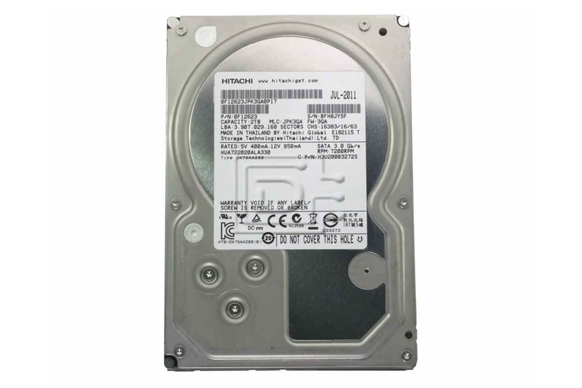 هارد دیسک هیتاچی Ultrastar A7K2000 0F10629 ظرفیت 2 ترابایت