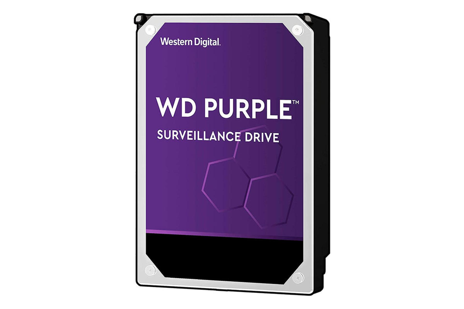 نمای جلو هارد دیسک وسترن دیجیتال Purple WD101PURX ظرفیت 10 ترابایت