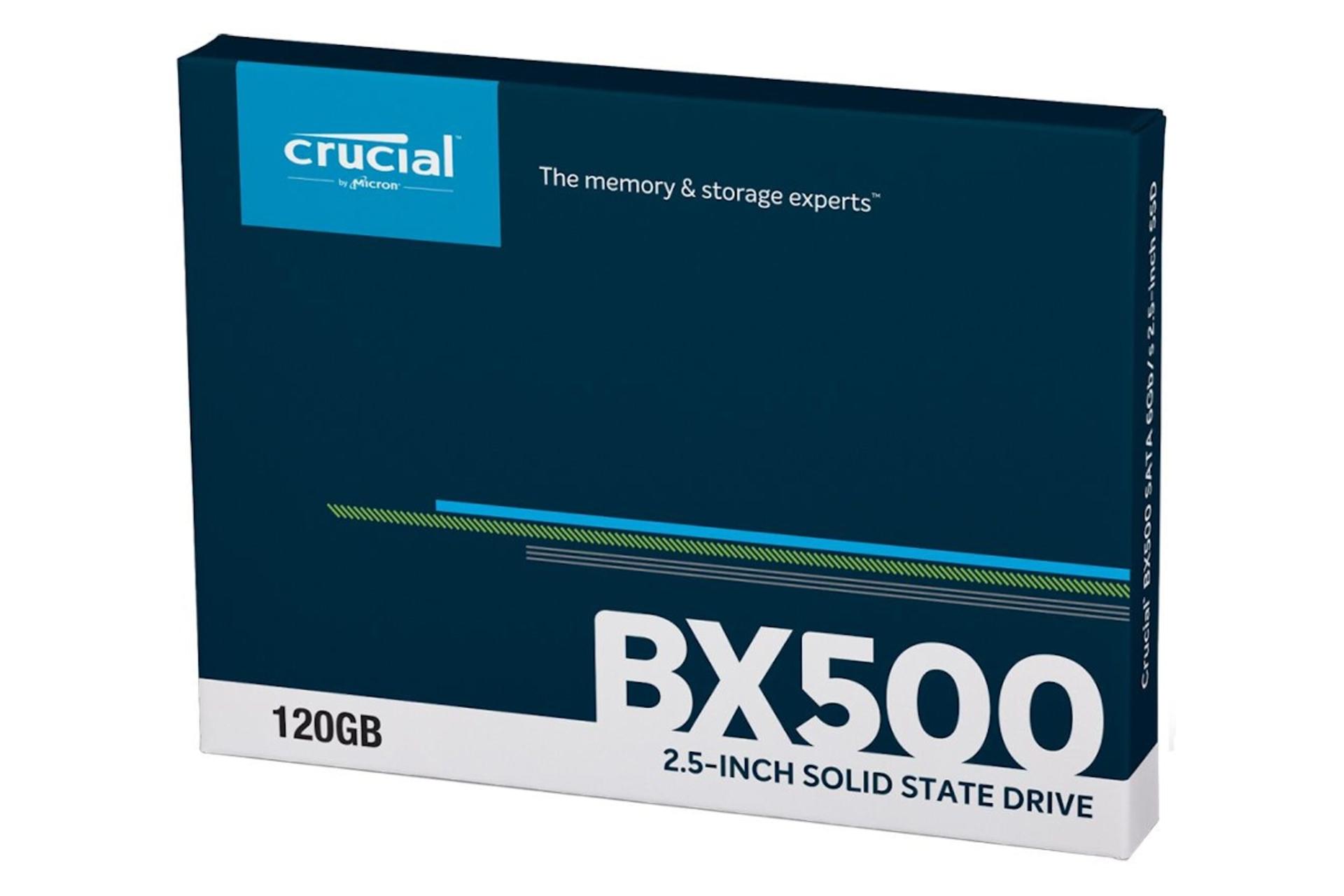جعبه SSD کروشیال Crucial BX500 SATA 2.5 Inch 120GB ظرفیت 120 گیگابایت