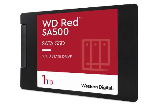 نمای راست SSD وسترن دیجیتال Western Digital Red SA500 SATA 2.5 Inch 1TB ظرفیت 1 ترابایت