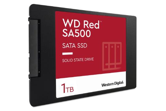 نمای چپ SSD وسترن دیجیتال Western Digital Red SA500 SATA 2.5 Inch 1TB ظرفیت 1 ترابایت