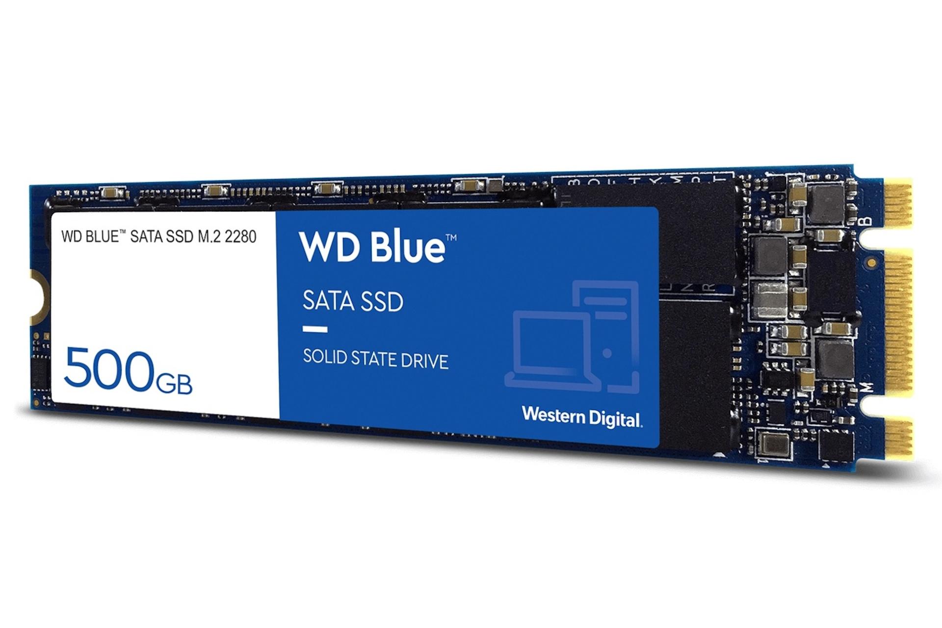 حافظه SSD وسترن دیجیتال Western Digital Blue WDS500G2B0B SATA M.2 500GB ظرفیت 500 گیگابایت