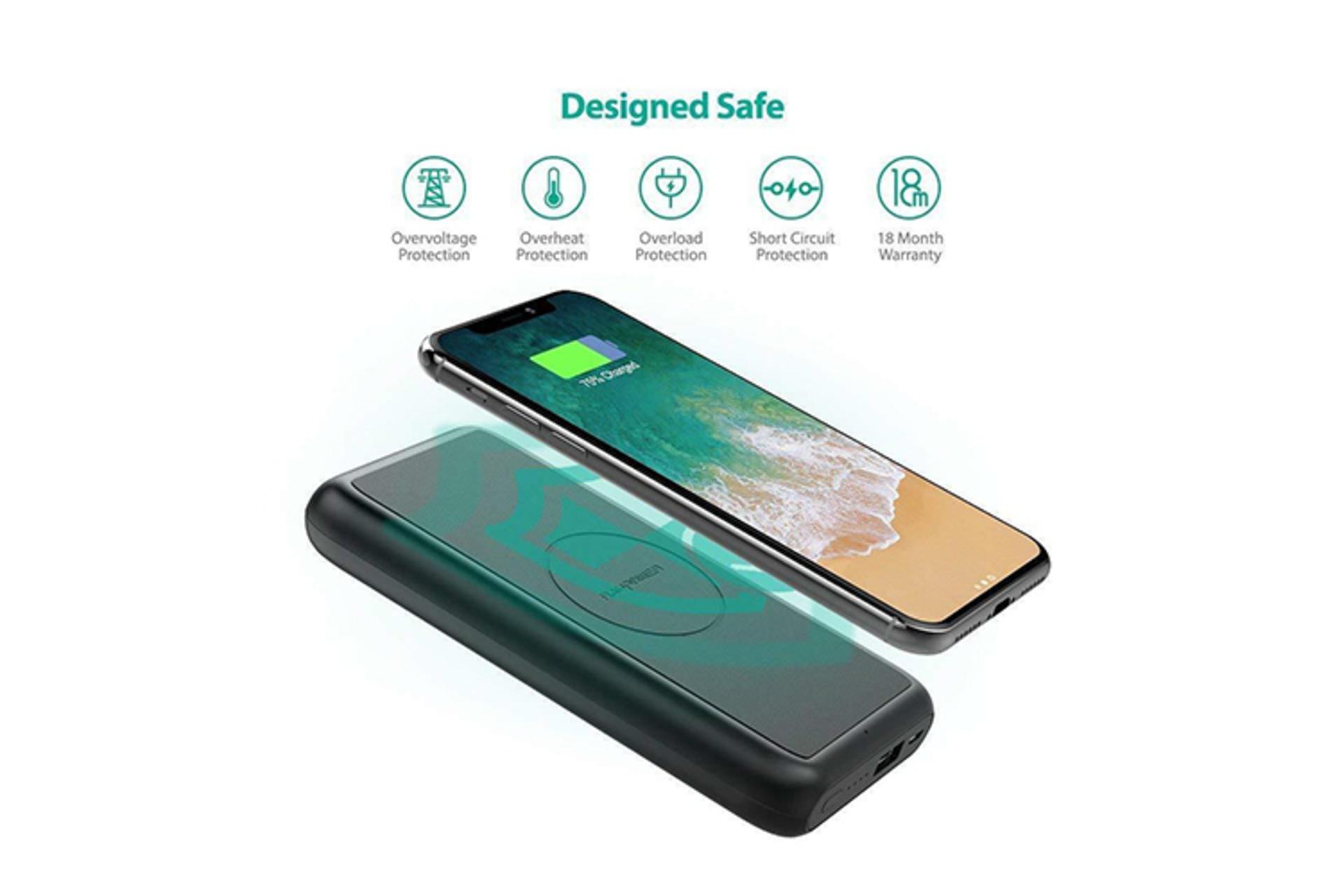 ایمنی پاور بانک RAVpower RP-PB081 ، مقاوم در برابر شارژ و دشارژ بیش از حد