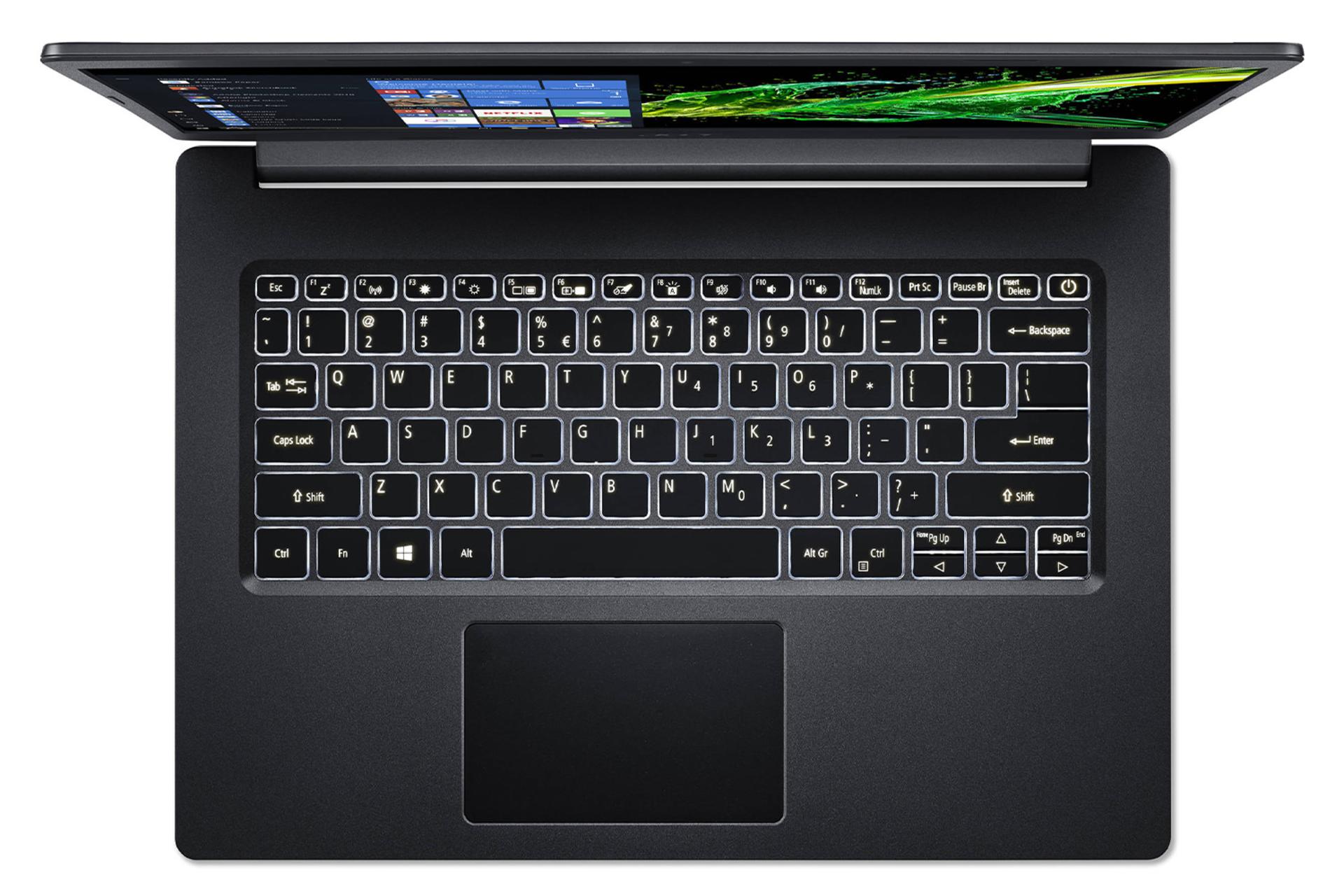 اسپایر A315-55G-725U ایسر - نمای الا صفحه نمایش و صفحه کلید / Acer Aspire A315-55G-725U