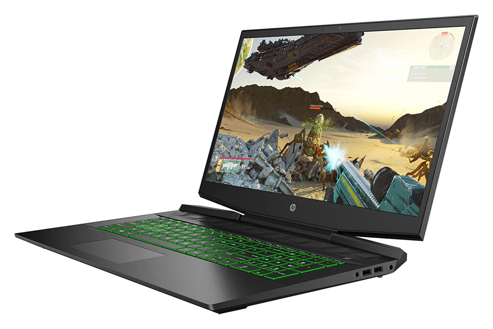 نمای نیمرخ لپ تاپ اچ پی پاویلیون گیمینگ 15 dk0056wm