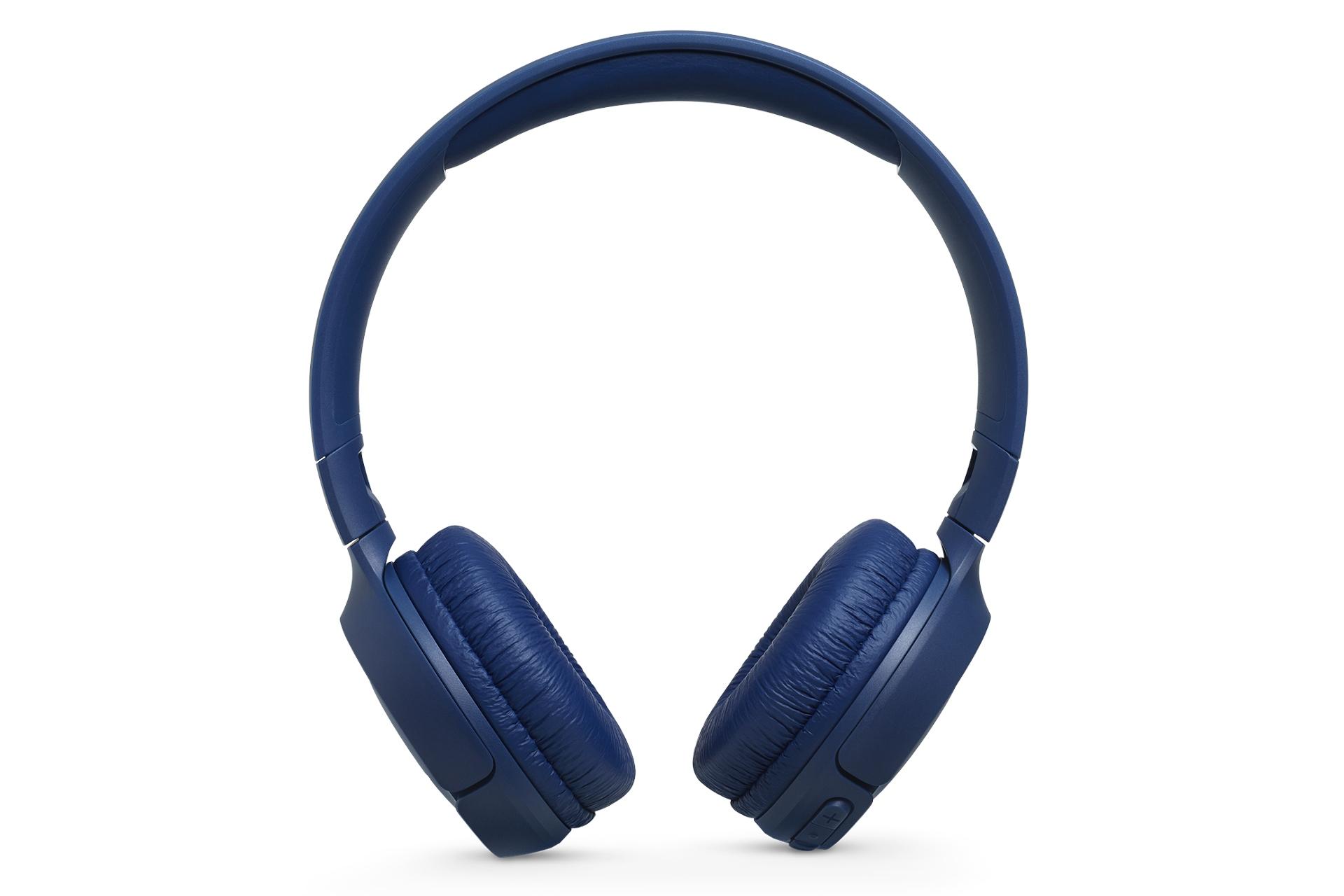 نمای روبرو هدفون بی سیم جی بی ال JBL TUNE 500BT آبی