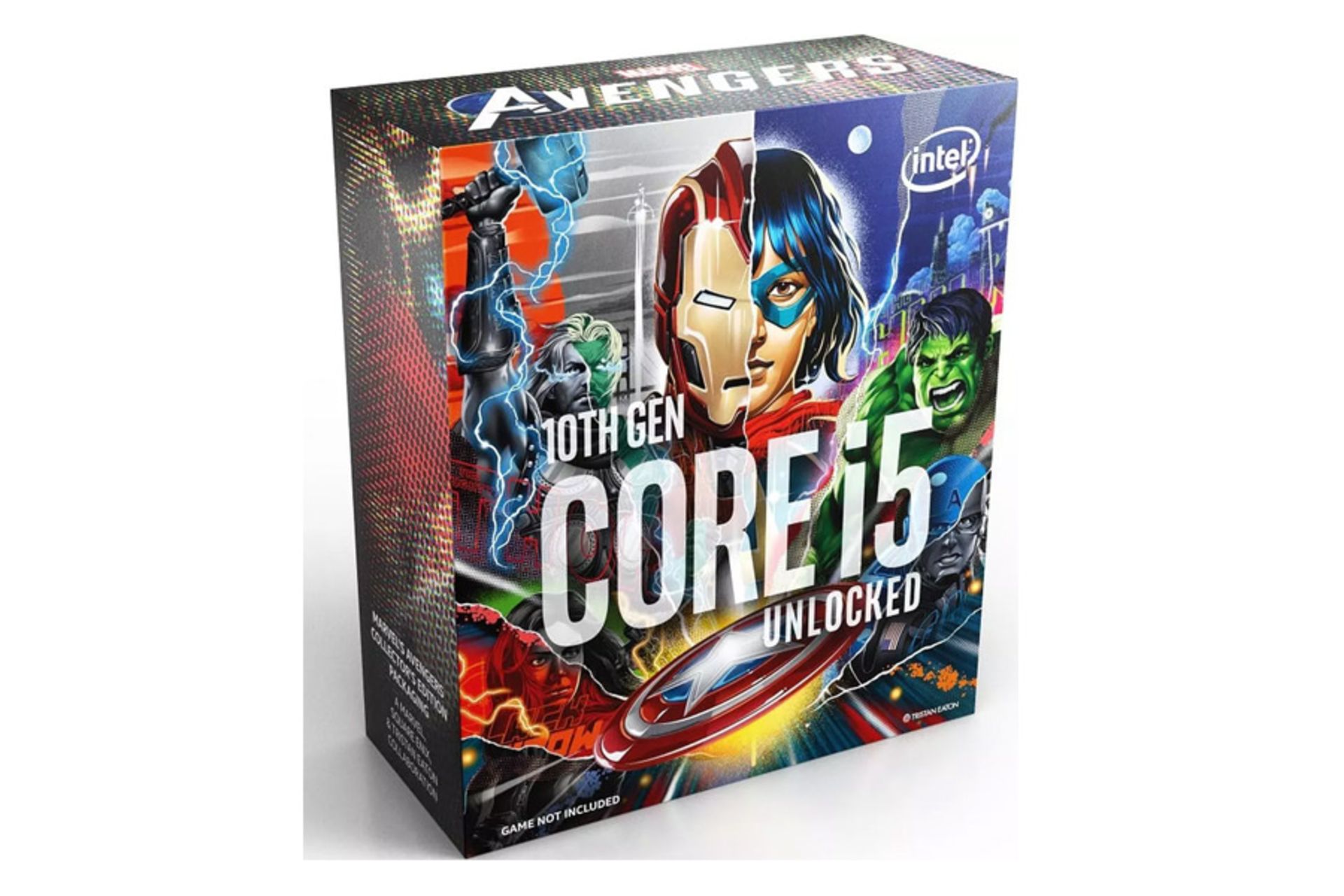 نمای جلو جعبه پردازنده اینتل Core i5 10600KA