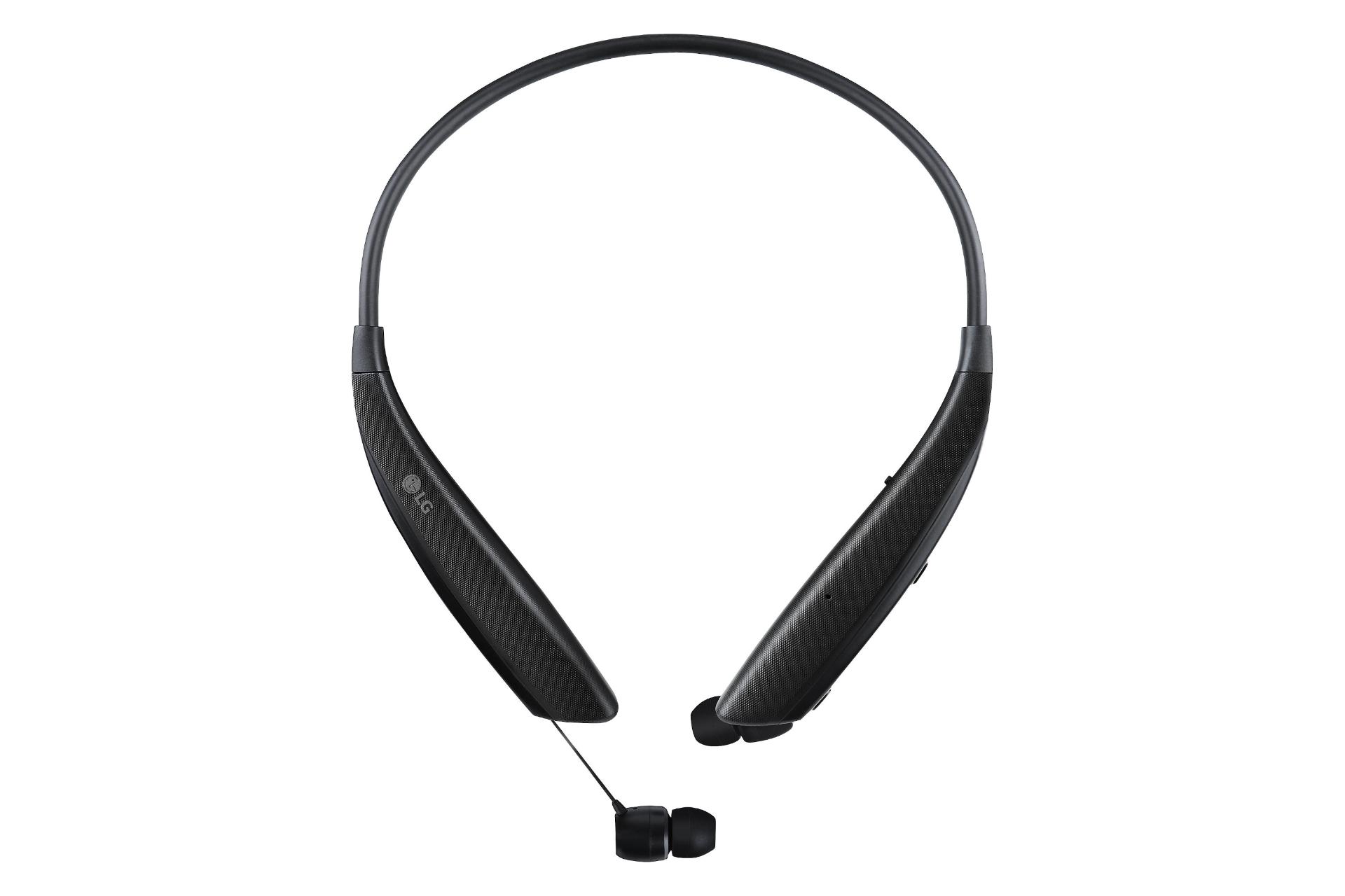 نمای روبرو هدفون بی سیم ال جی LG TONE Ultra HBS-830 مشکی