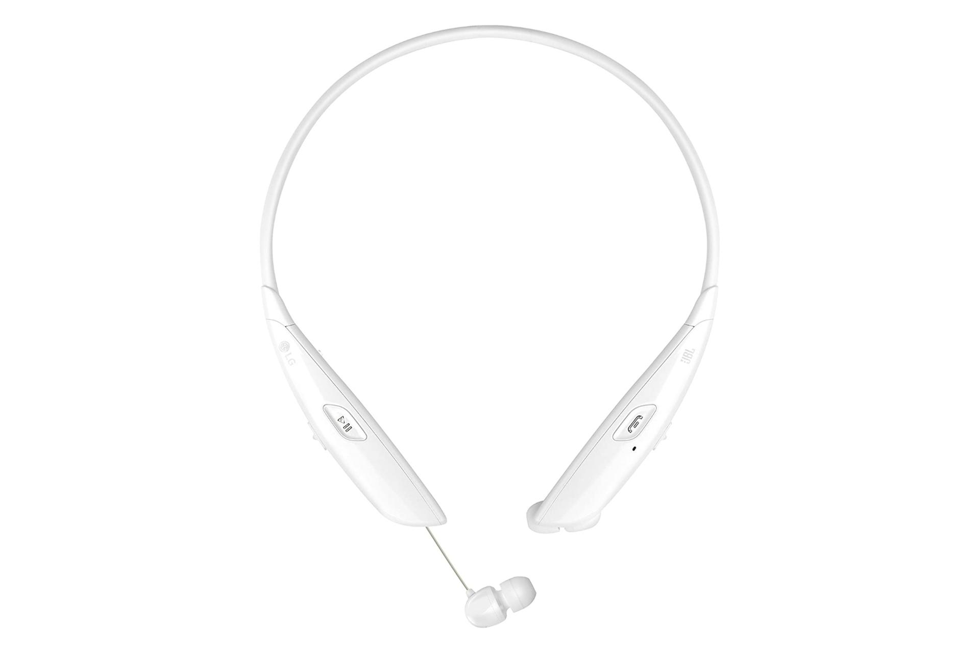 نمای روبرو هدفون بی سیم ال جی LG TONE Ultra HBS-810 سفید