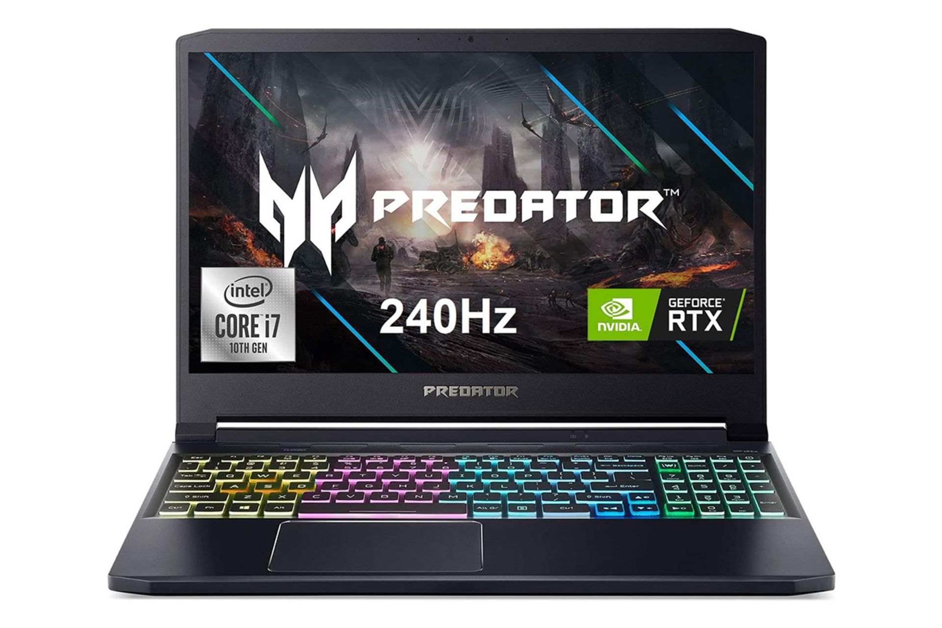 لپ تاپ ایسر پریدیتور ترایتون 300 PT315-52-73WT از نمای جلو