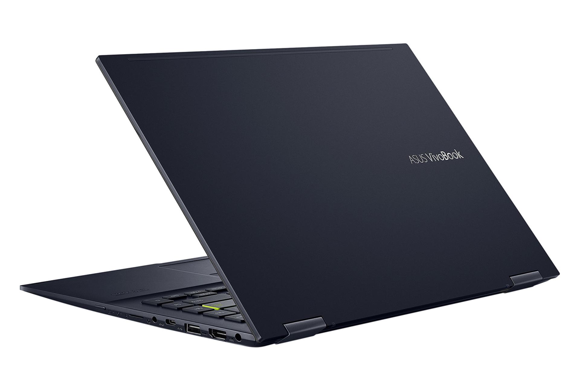 نمای نیمرخ پشت لپ تاپ ایسوس ویووبوک فلیپ 14 tm420ua