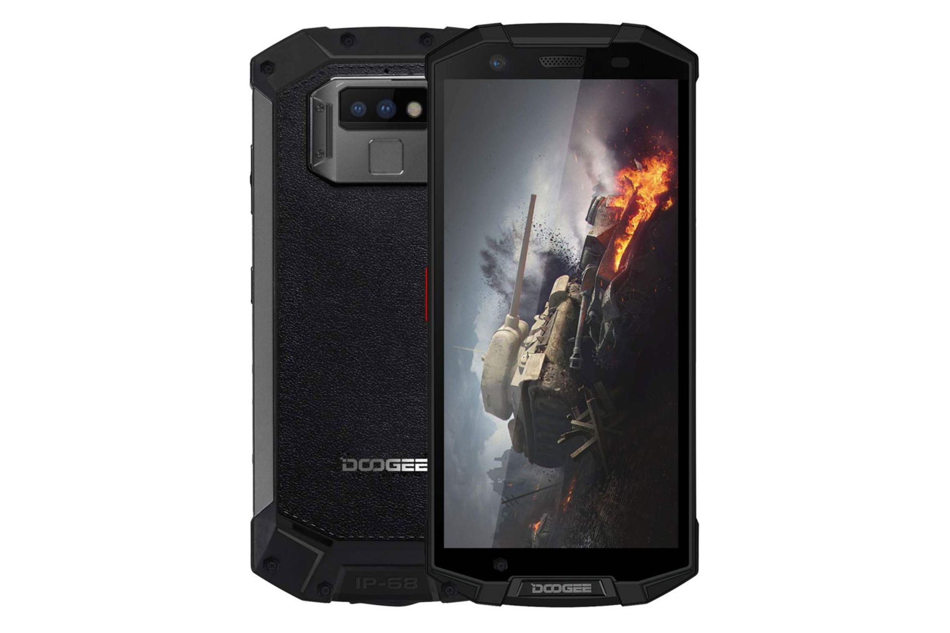 نمای پشت و جلو موبایل اس 70 دوجی رنگ مشکی