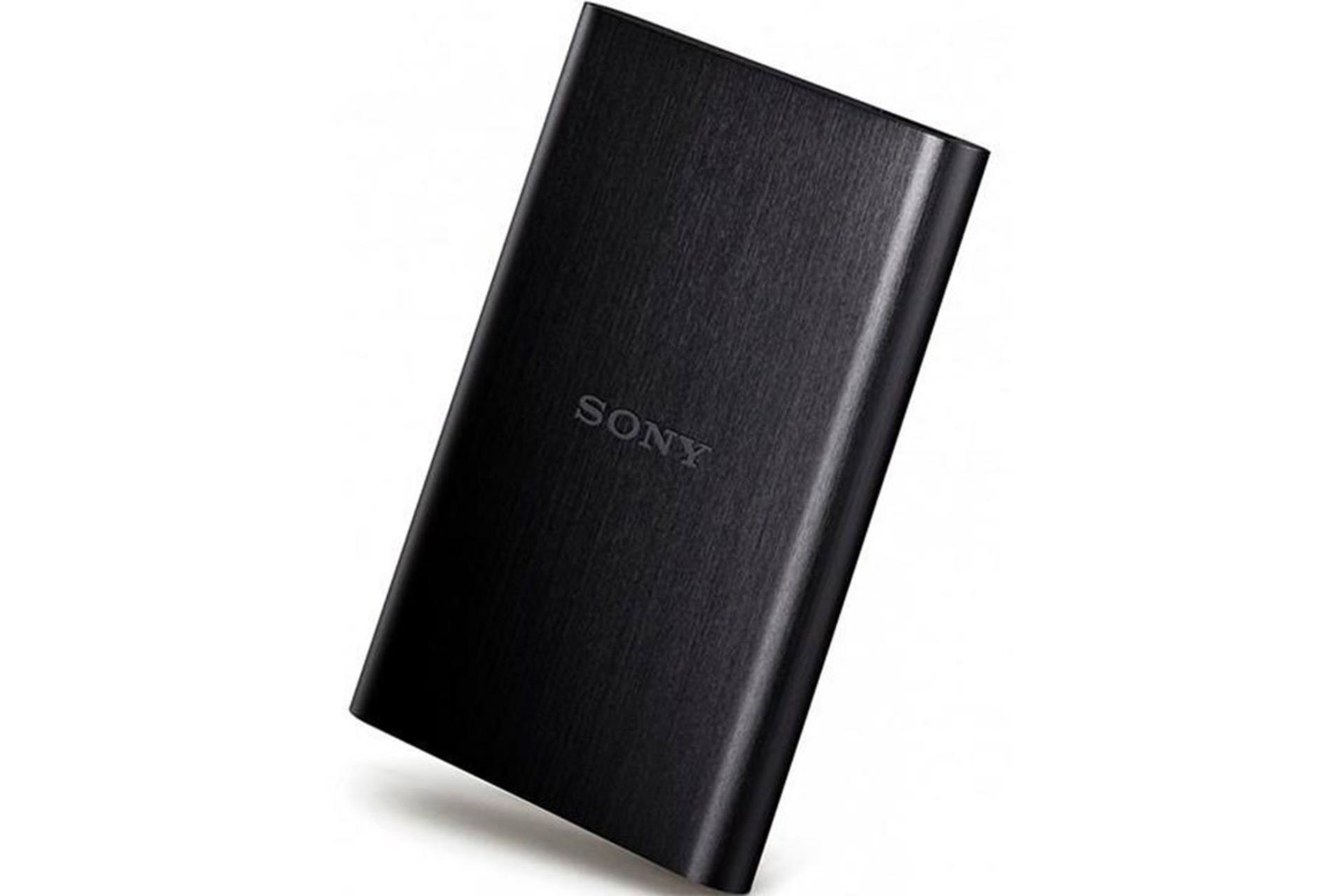 نمای جلو هارد دیسک سونی HD-E1 ظرفیت 1 ترابایت رنگ مشکی