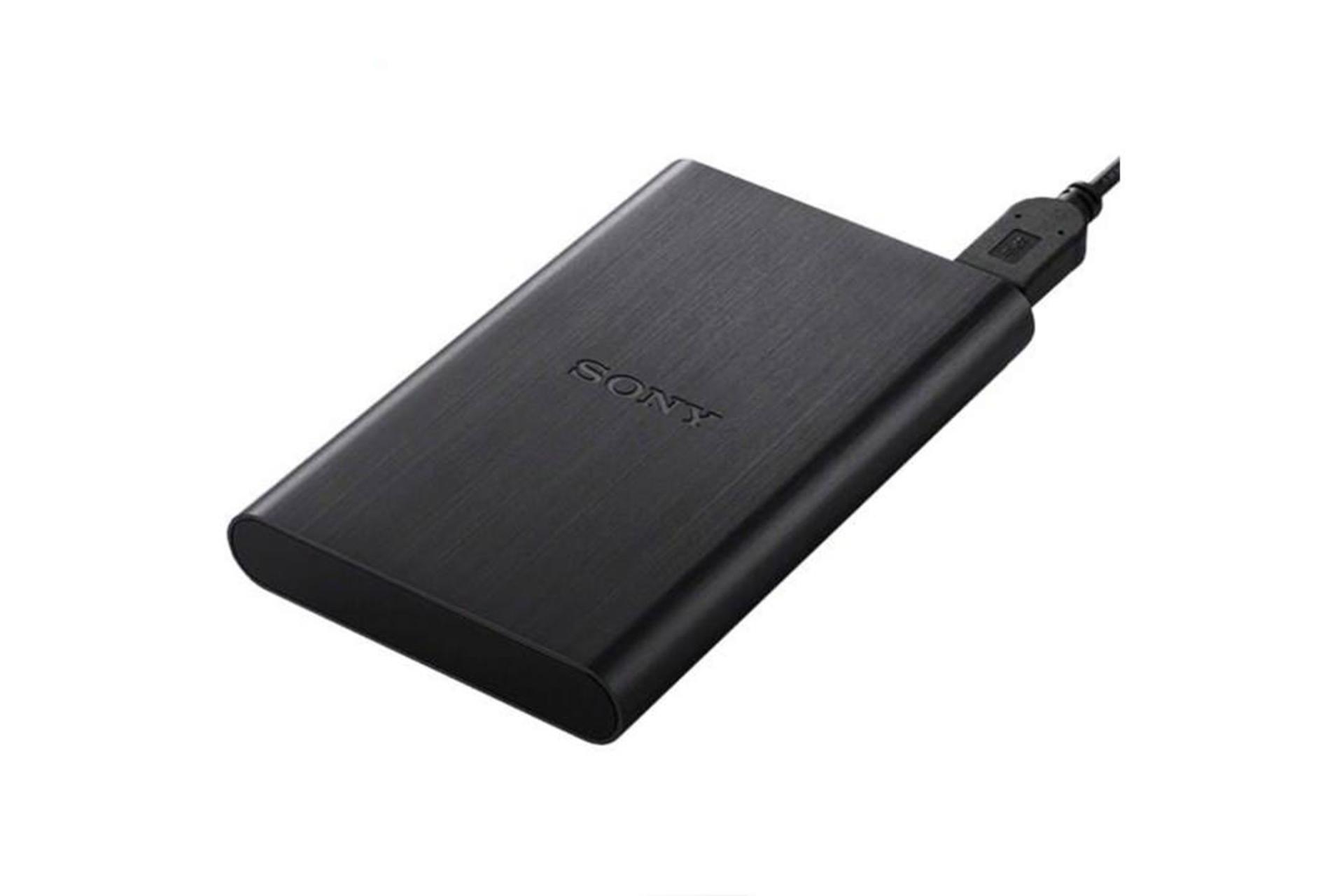 نمای جلو هارد دیسک سونی HD-E1 ظرفیت 1 ترابایت رنگ مشکی