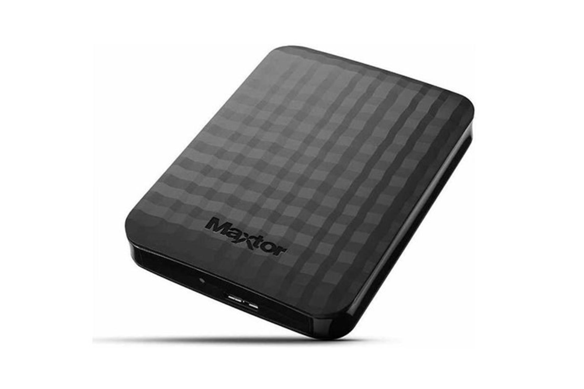 نمای جلو هارد دیسک مکستور M3 ظرفیت 1 ترابایت رنگ مشکی