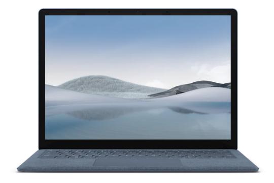 نمای جلو لپ تایپ مایکروسافت سرفیس لپ تاپ 4 رنگ Ice Blue
