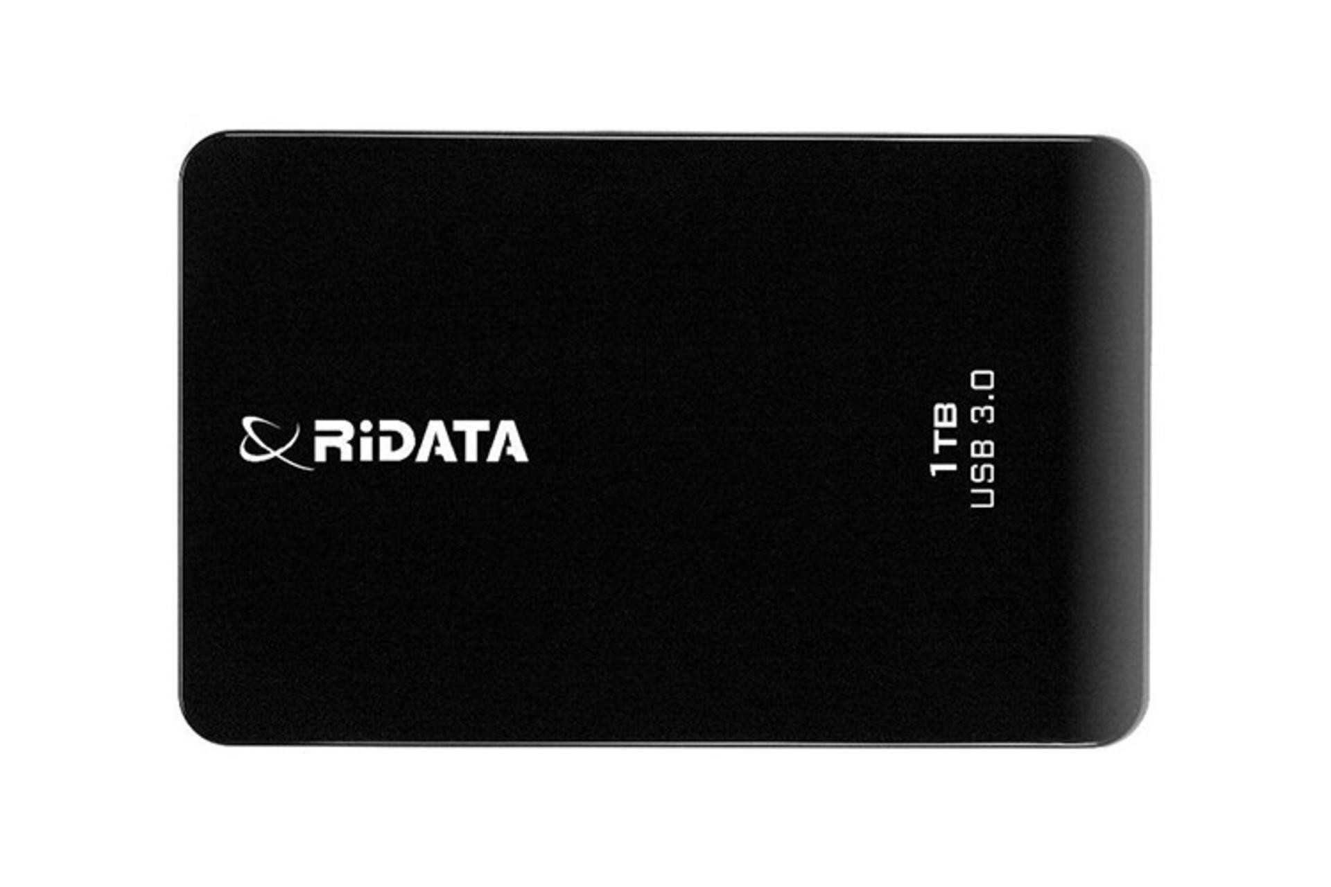 نمای جلو هارد دیسک ری دیتا RPDE30 ظرفیت 1 ترابایت رنگ مشکی