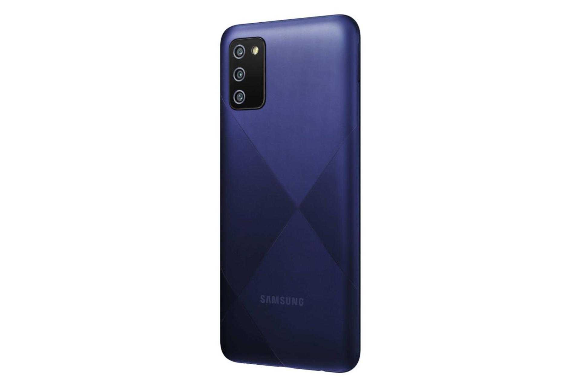 نمای پشت موبایل گلکسی F02s سامسونگ رنگ آبی