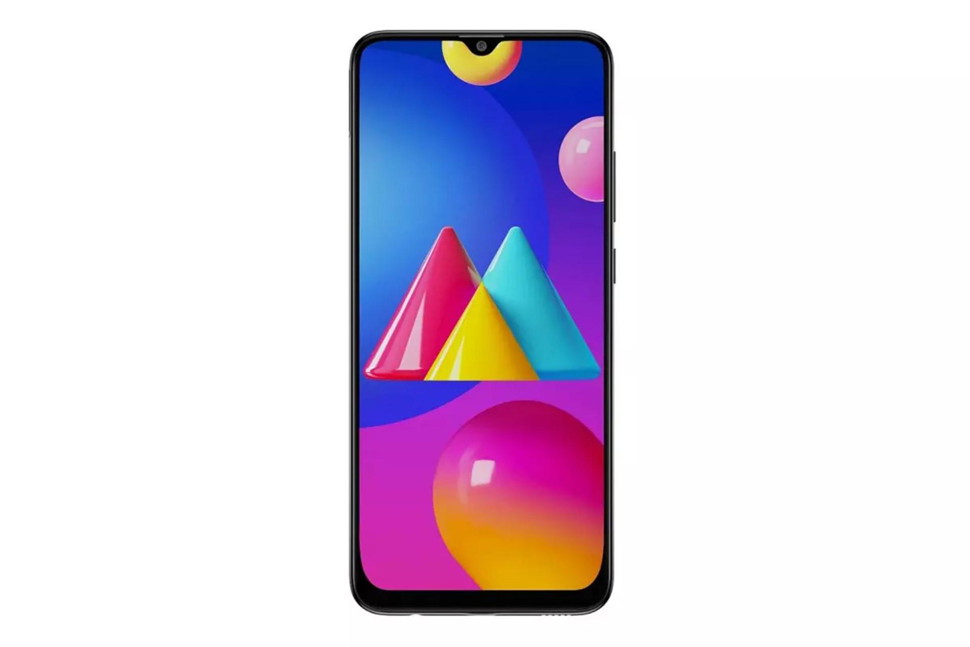 نمای جلو موبایل گلکسی F02s سامسونگ رنگ مشکی