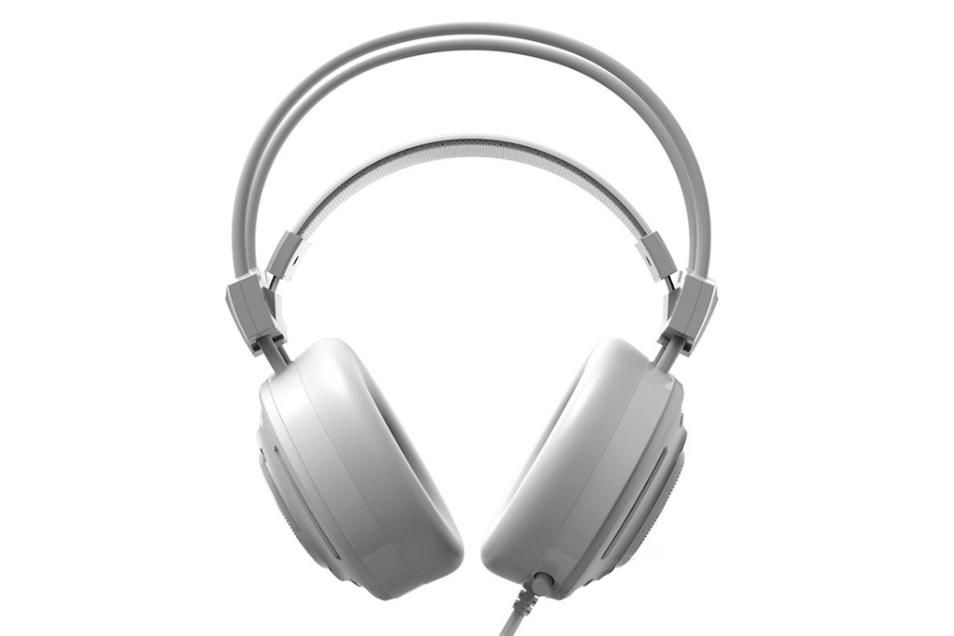 نمای روبرو هدست گیمینگ رپو Rapoo VH200 سفید