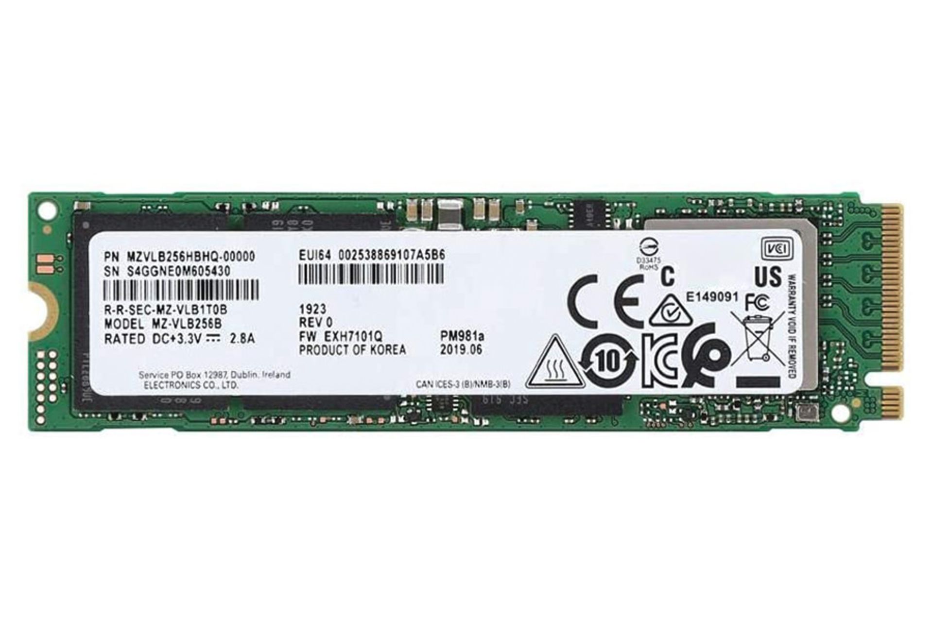 Samsung PM981a PCIe M.2 / سامسونگ PM981a PCIe M.2