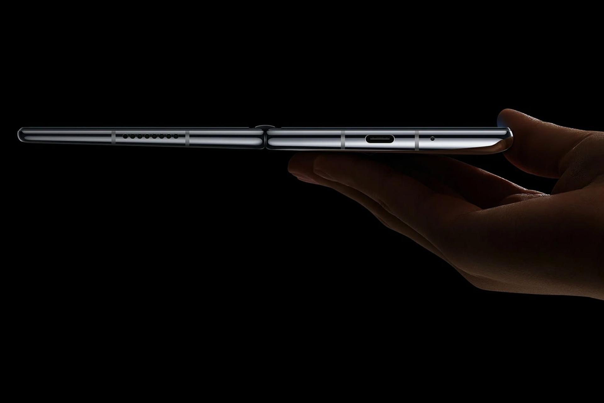 ضخامت و نمای فریم Huawei Mate X2 و حالت گرادیانی ضخامت