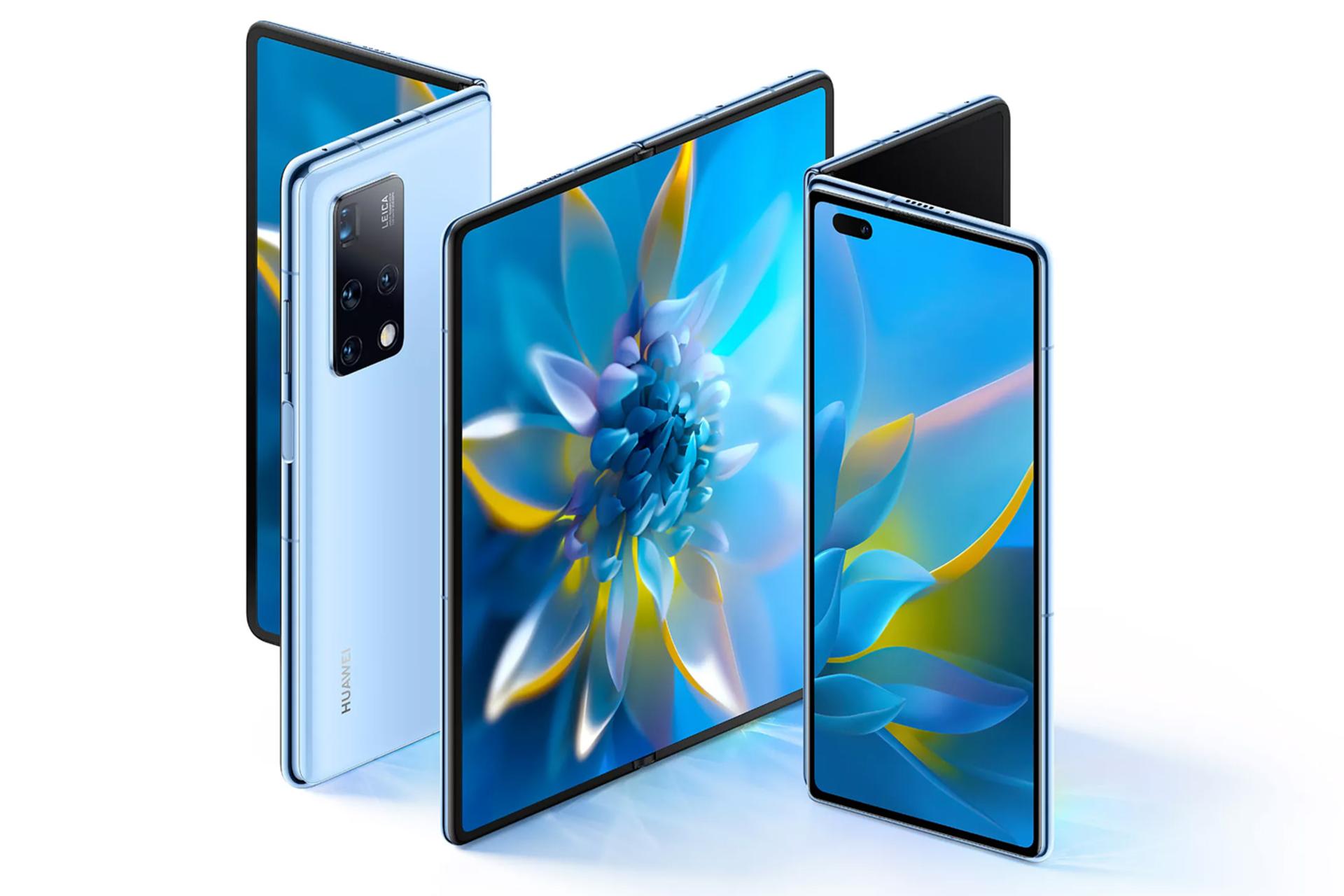 حالت باز و بسته و قرارگیری نمایشگر در Huawei Mate X2