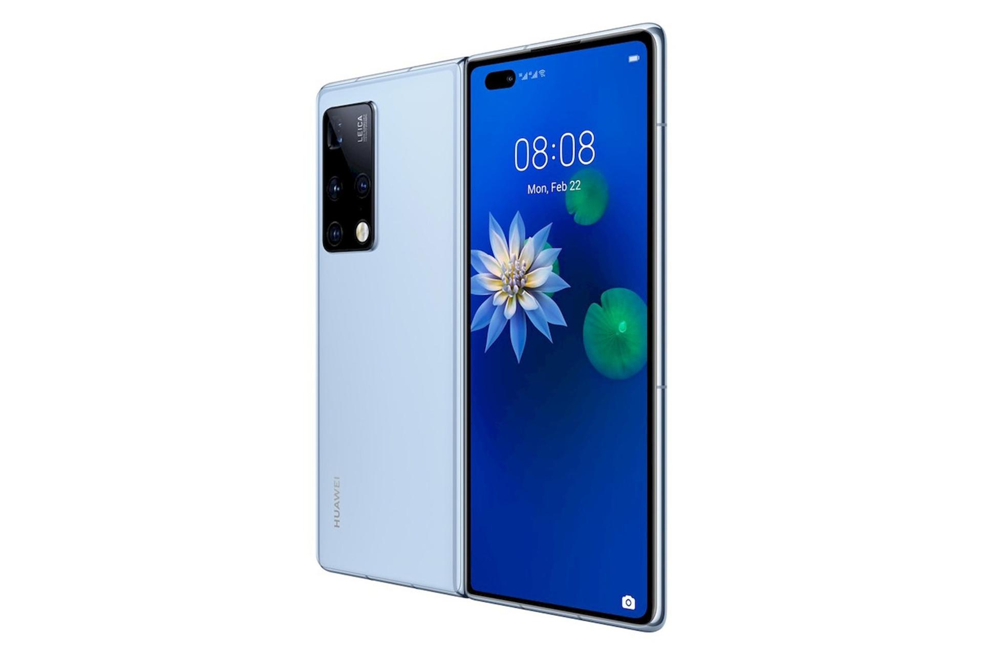 نمایشگر بیرونی و حالت باز شده Huawei Mate X2
