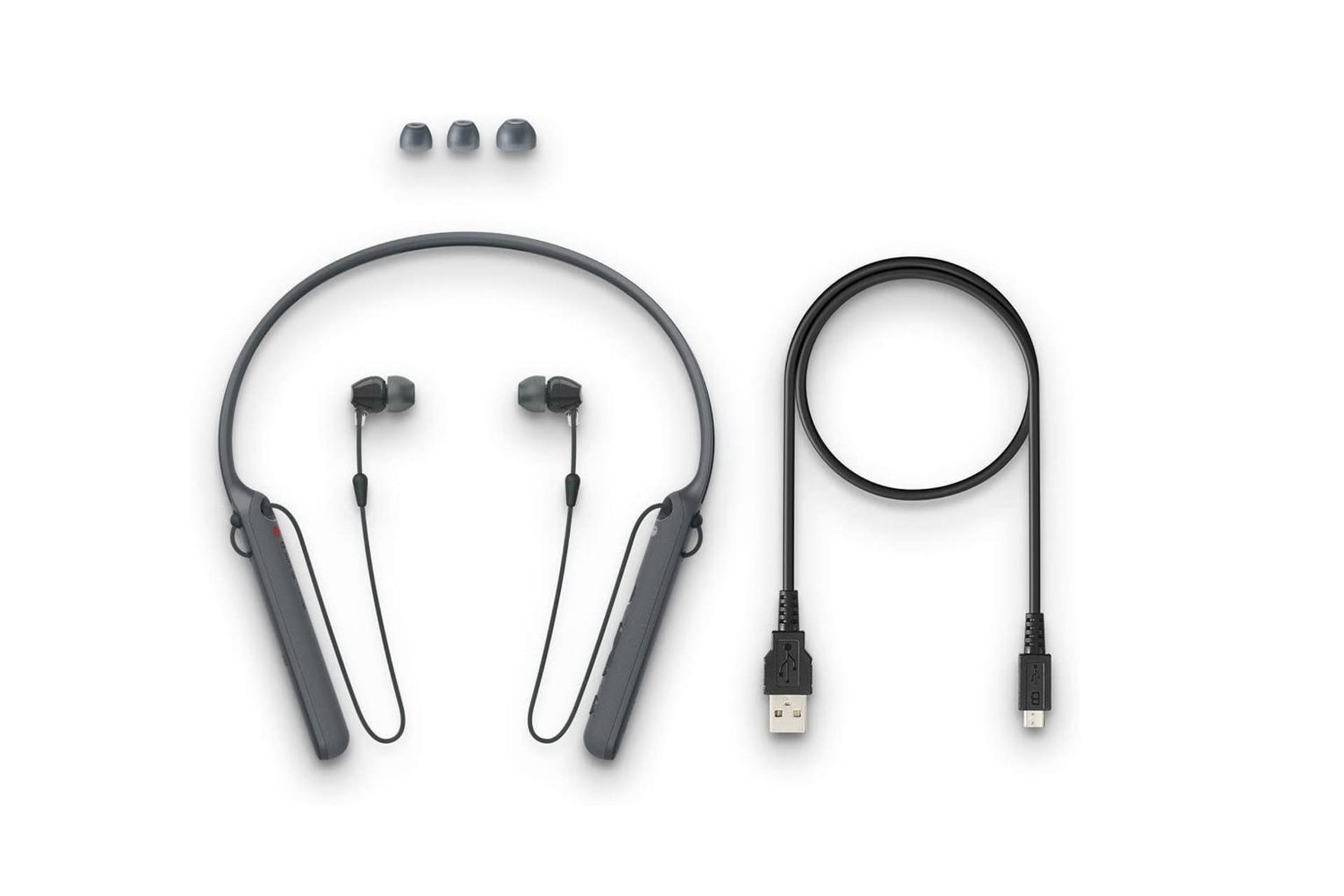 هدفون سونی Sony WI-C400 به همراه کابل شارژ و ایرپد