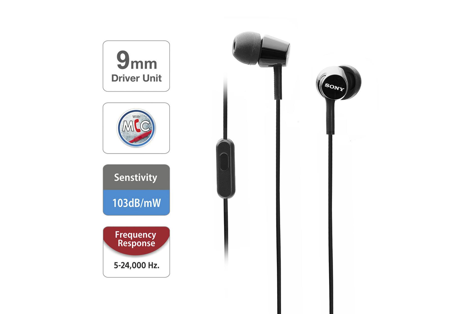 مشخصات هدفون سونی Sony MDR-EX155AP