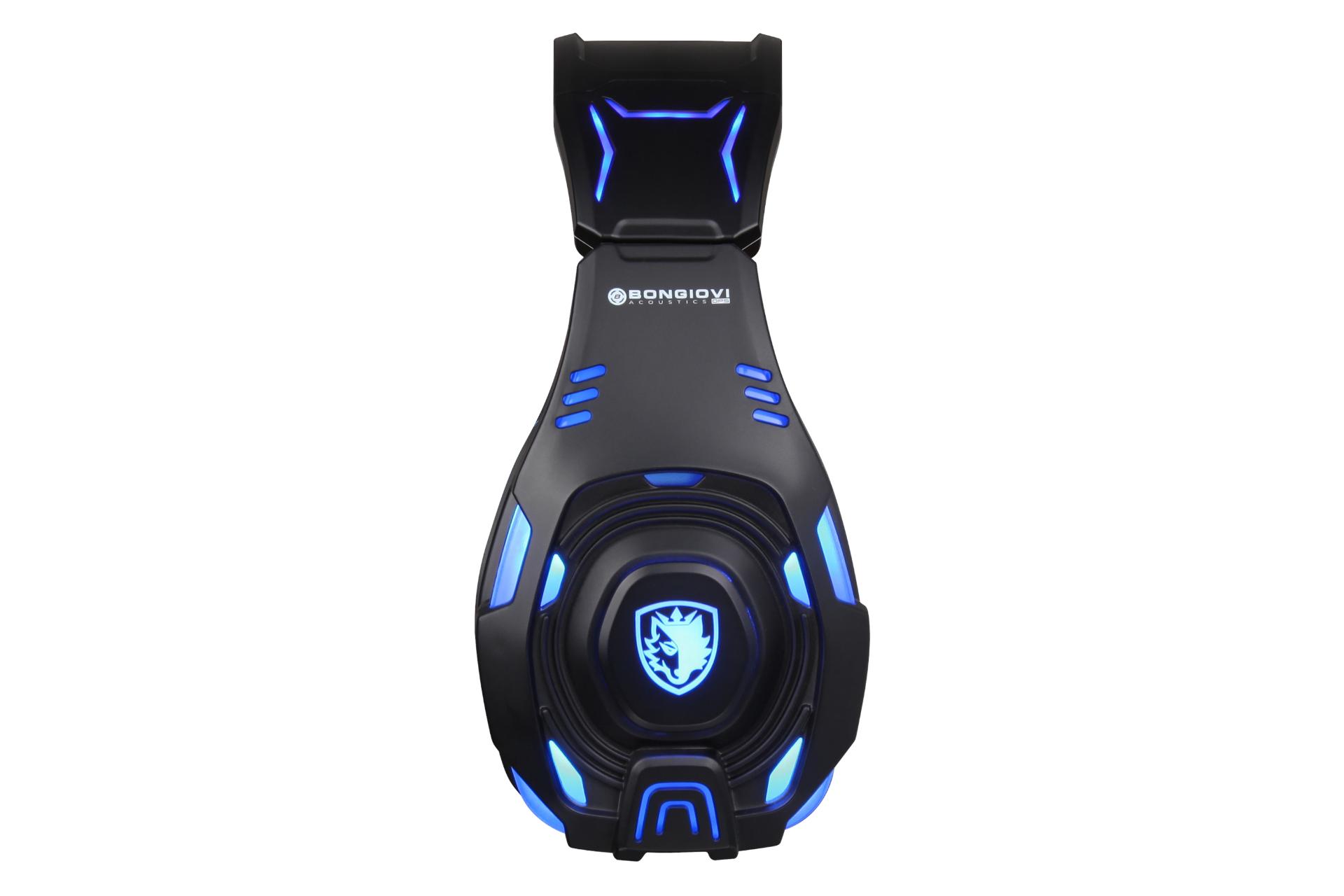 نمای جانبی هدست گیمینگ سادس SADES Knight Pro آبی