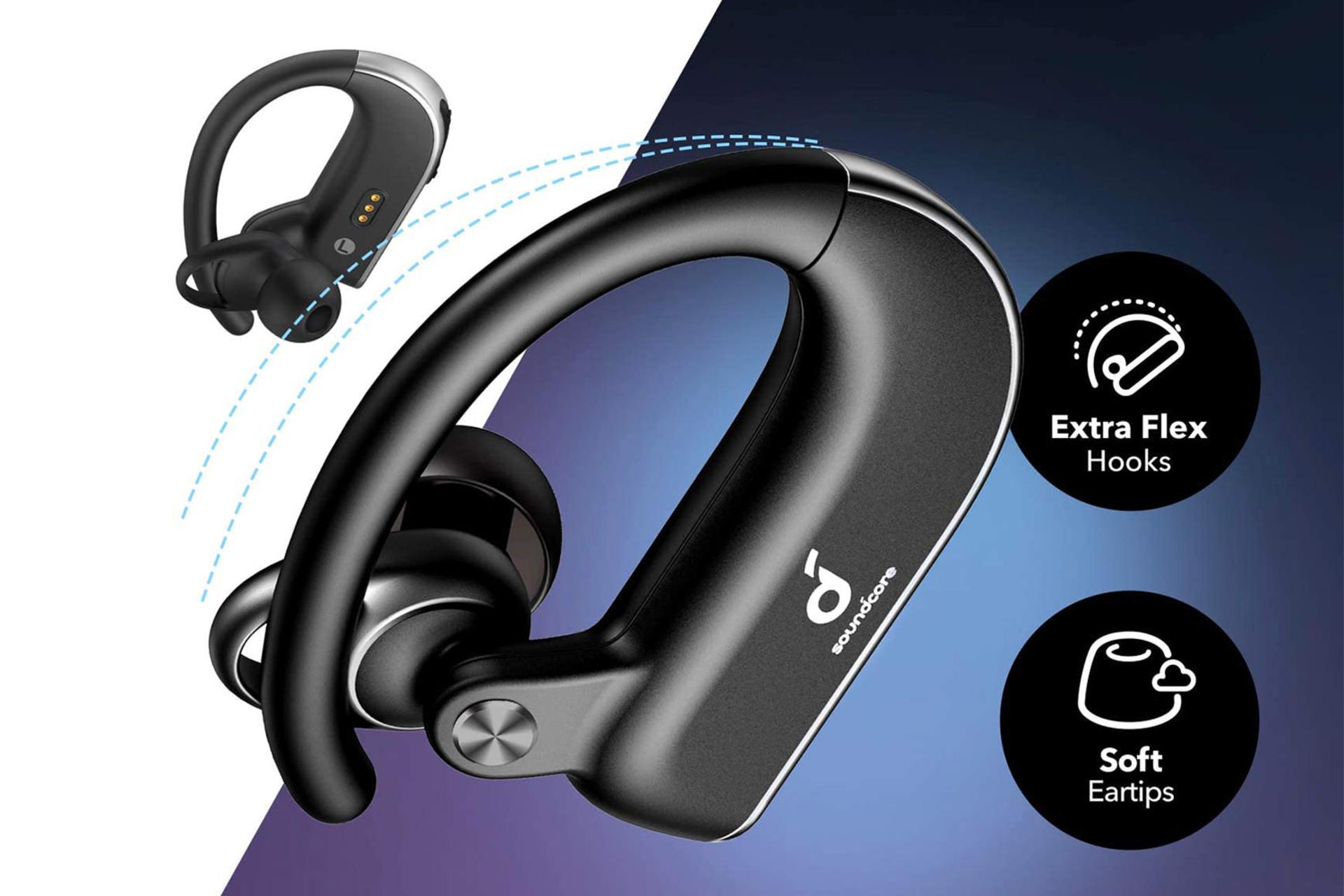 طراحی ارگونومیک هدفون انکر headphone Anker Spirit X2