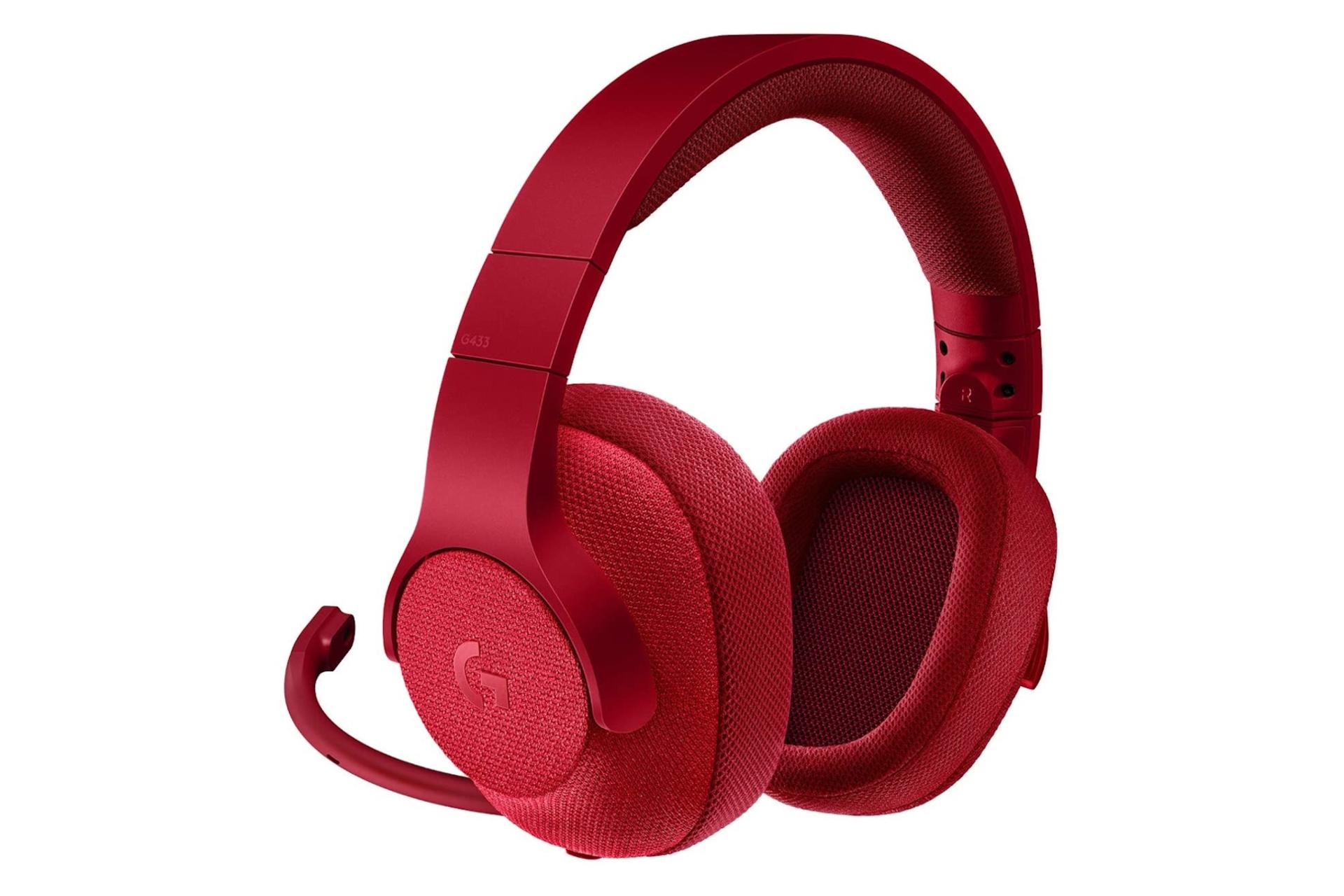 هدفون باسیم گیمینگ لاجیتک G433 قرمز
