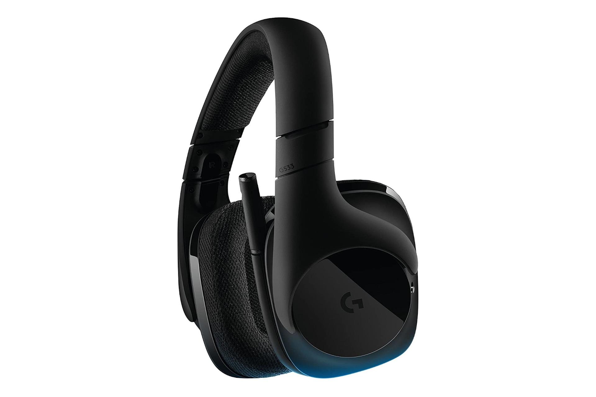 نمای کناری هدفون بی سیم گیمینگ لاجیتک G533