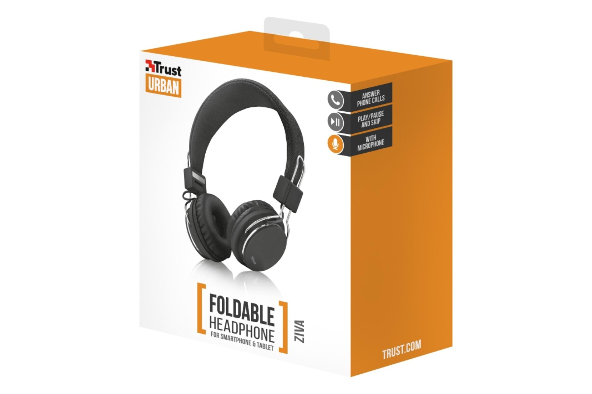 جعبه هدفون بی سیم تراست Trust Ziva Foldable مشکی