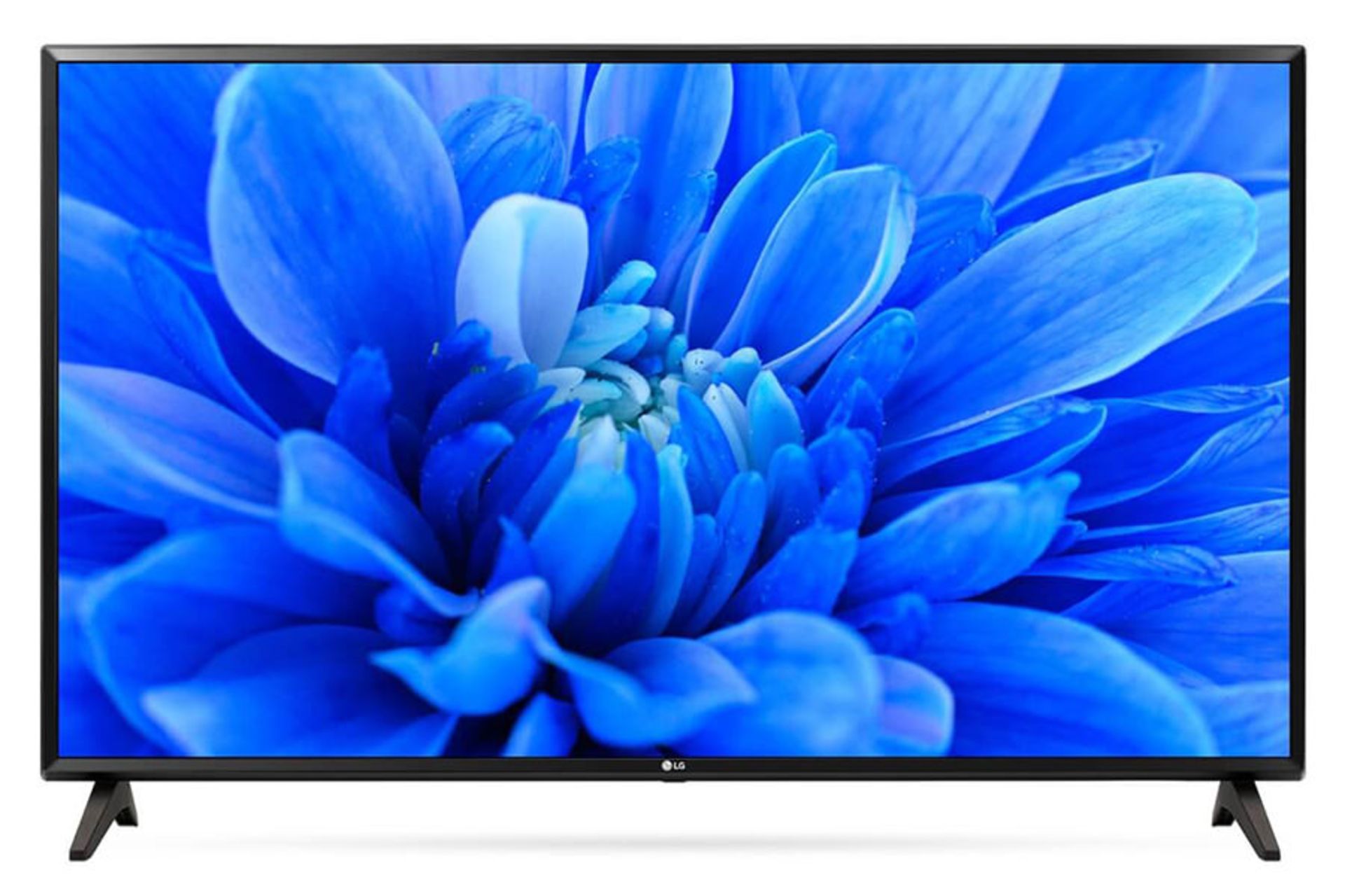 نمای جلو تلویزیون ال جی LM5500 مدل 43 اینچ با صفحه روشن