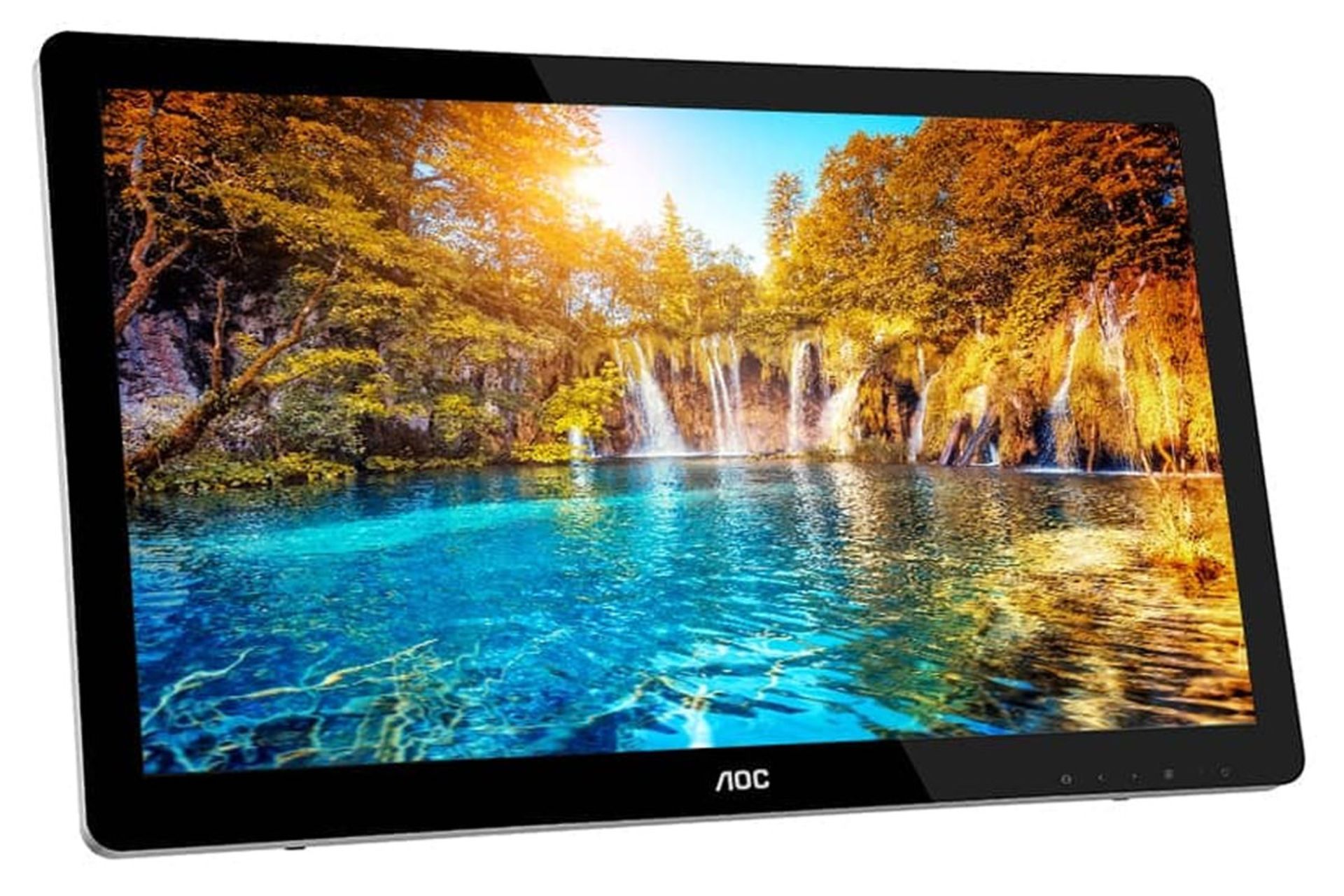 نمای جلو مانیتور ای او سی 24 اینچ مدل E2472PWUT رنگ مشکی