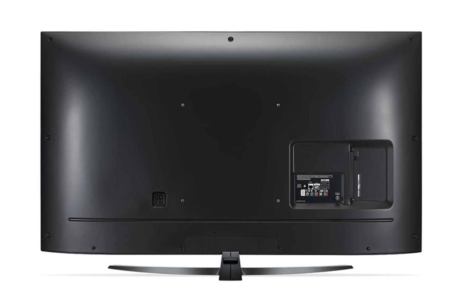 نمای طراحی پشت تلویزیون ال جی UM7660 مدل 55 اینچ و نمایش پورت ها / LG 55UM7660