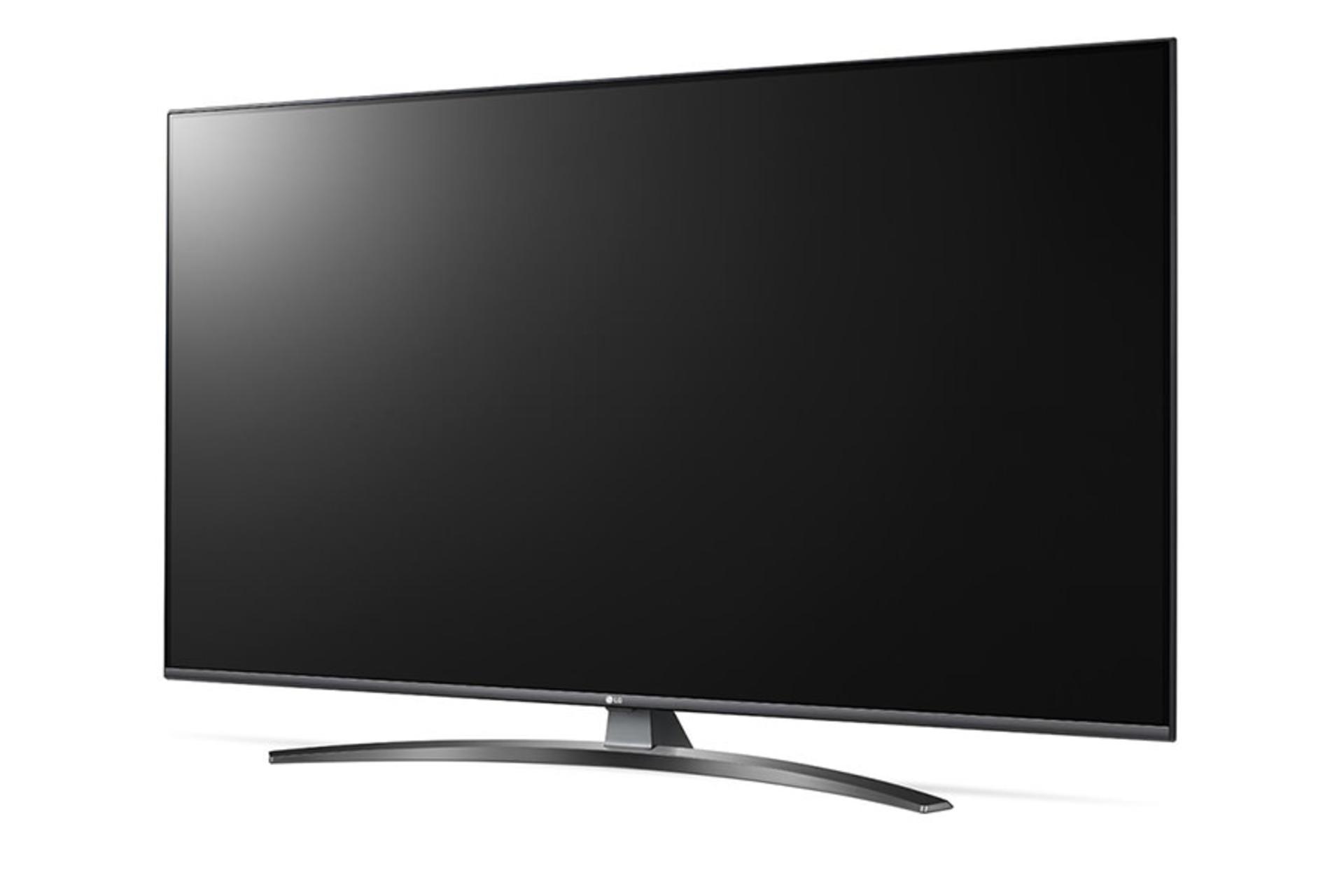 نمای نیمرخ تلویزیون ال جی UM7660 مدل 55 اینچ با صفحه خاموش / LG 55UM7660